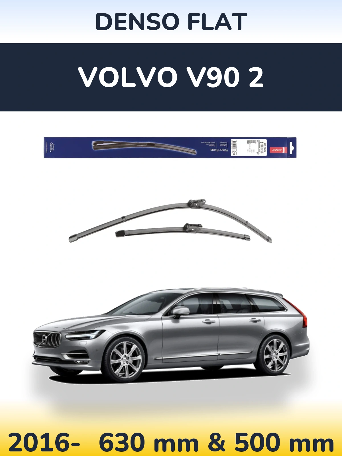 Torkarblad Denso Flat för Volvo V90 2