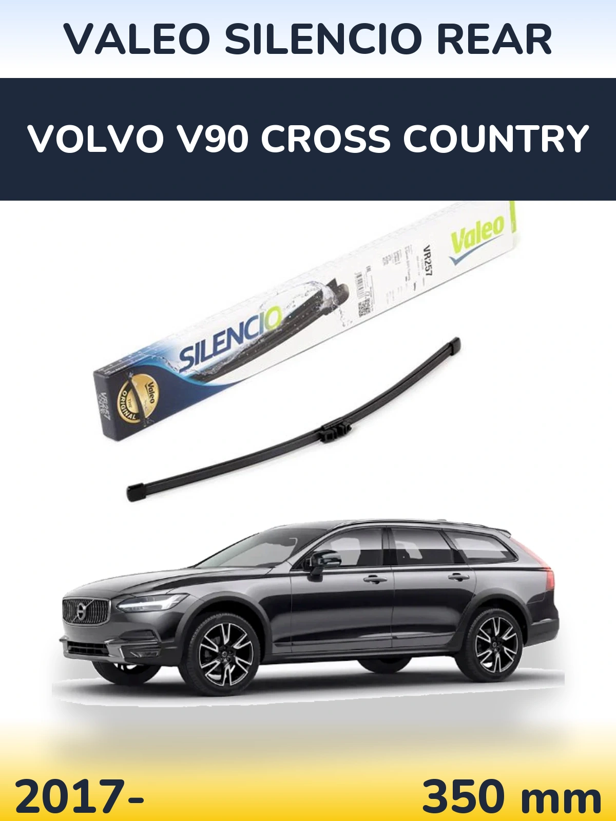 Torkarblad Valeo Silencio Rear för Volvo V90 Cross Country