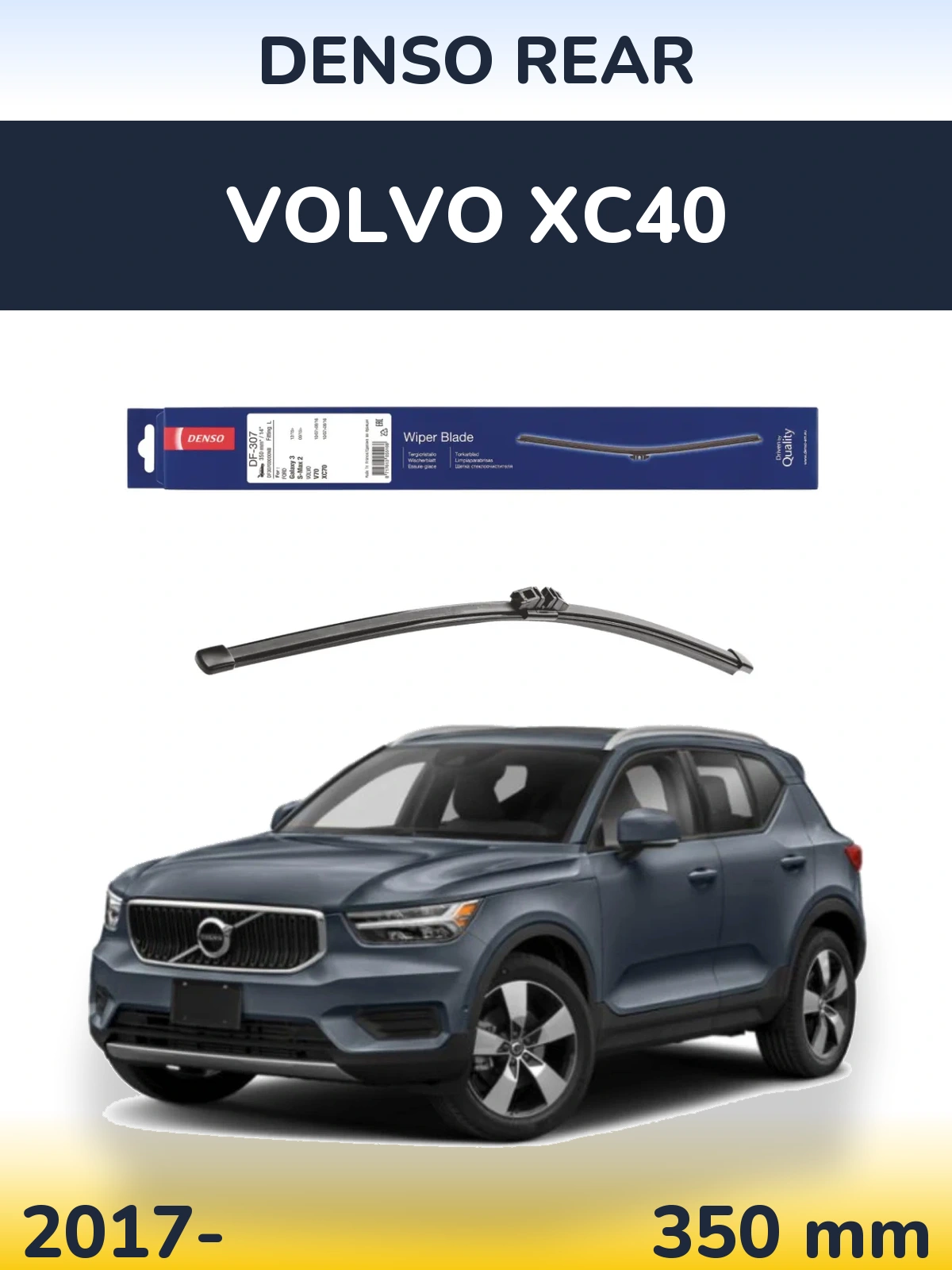 Torkarblad Denso Rear för Volvo XC40