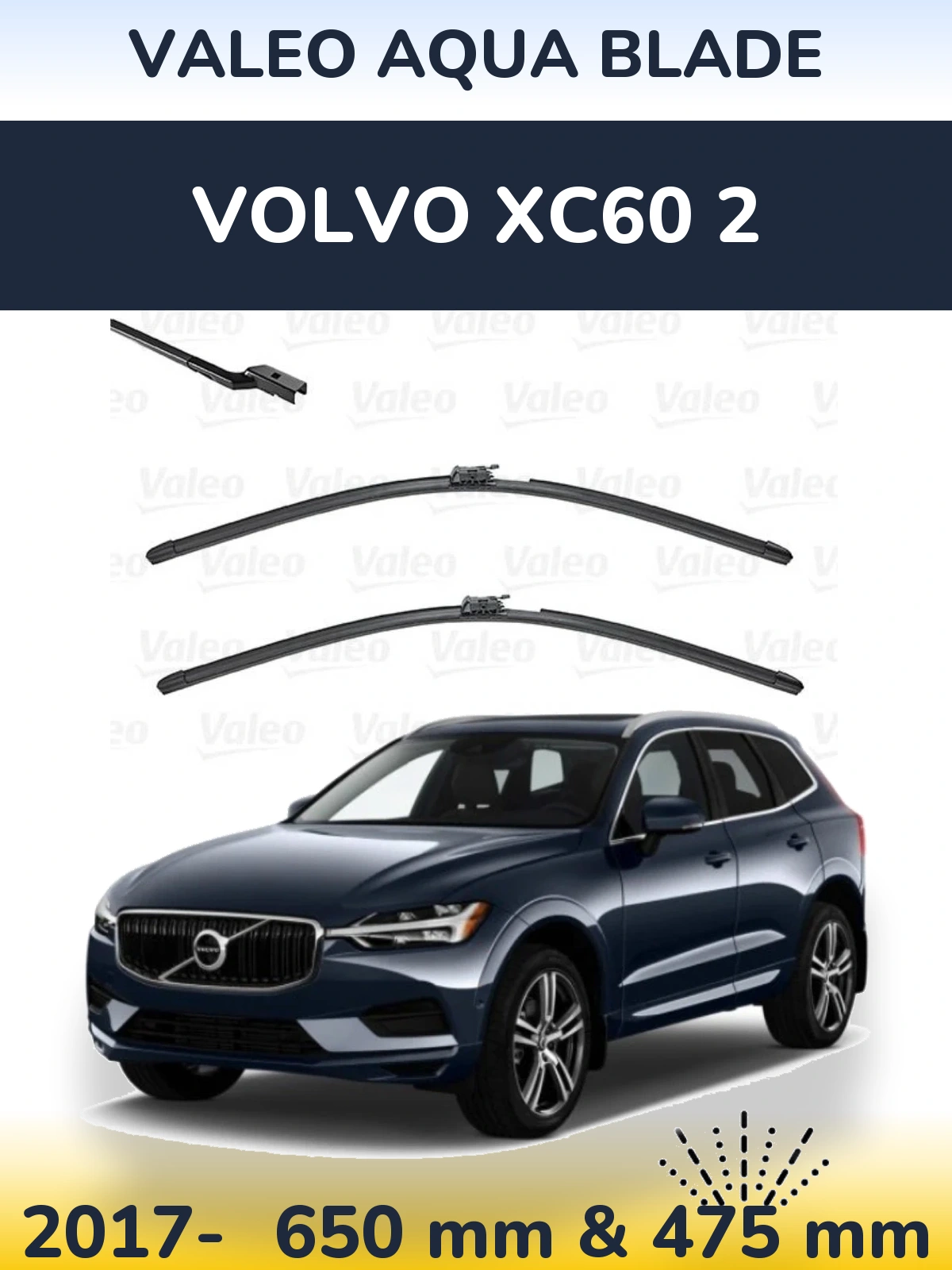 Torkarblad Valeo Aqua Blade för Volvo XC60 2
