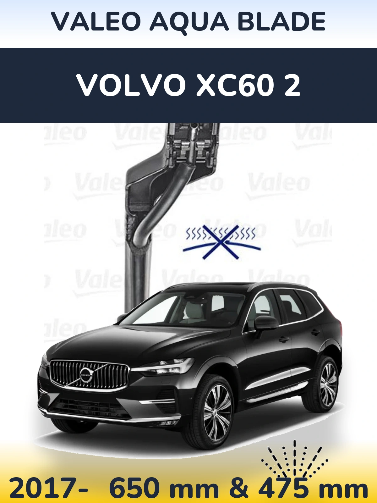 Torkarblad Valeo Aqua Blade för Volvo XC60 2