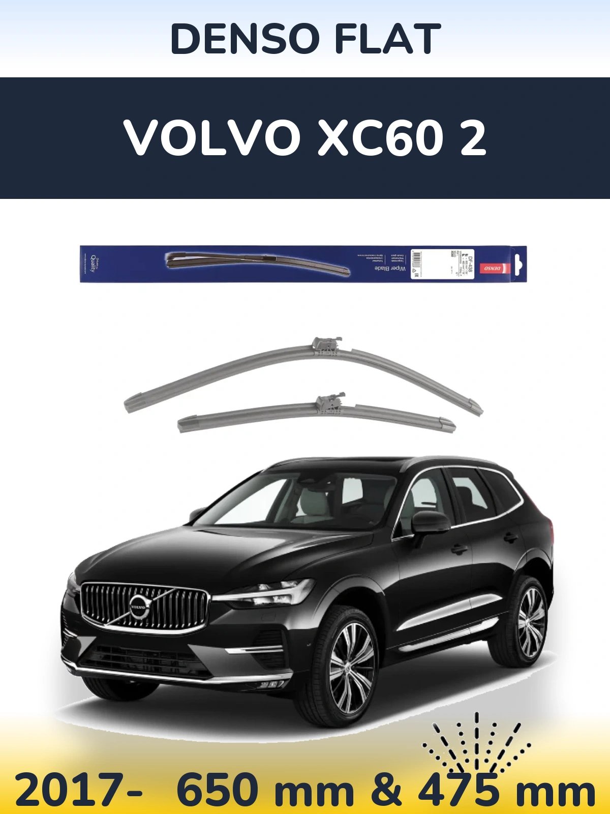 Torkarblad Denso Flat för Volvo XC60 2