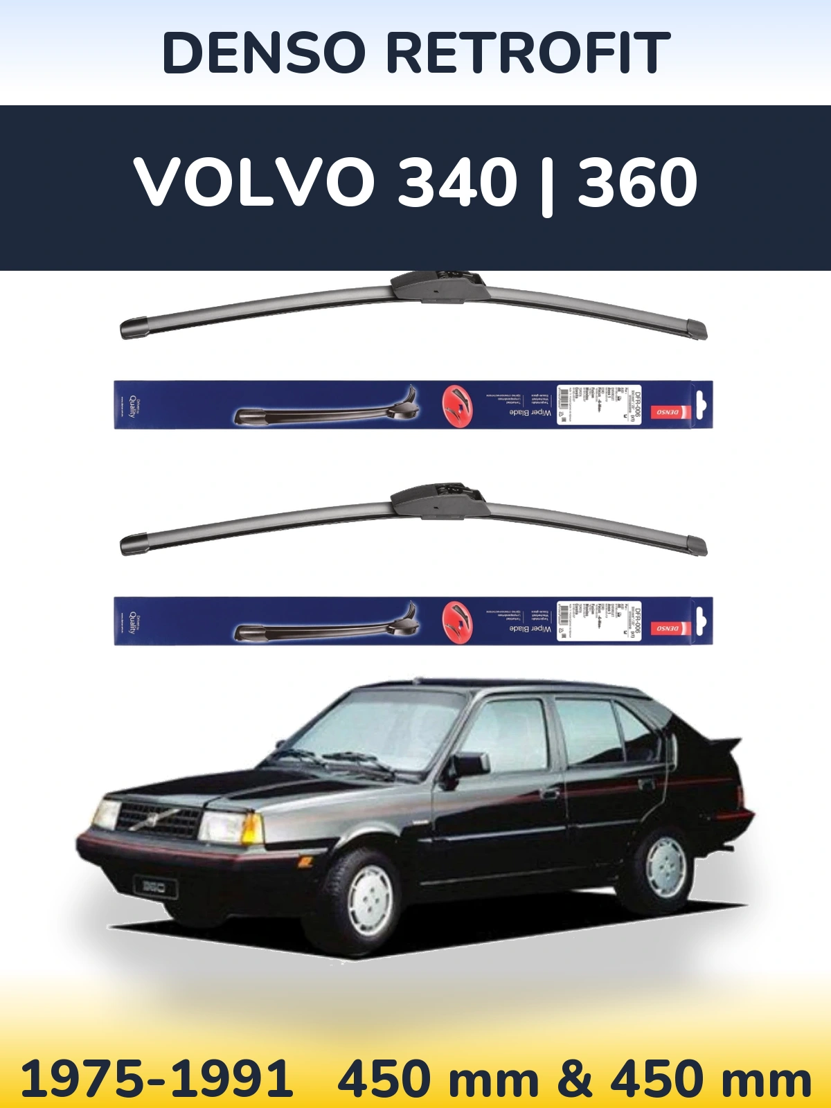 Torkarblad Denso Retrofit för Volvo 340 | 360