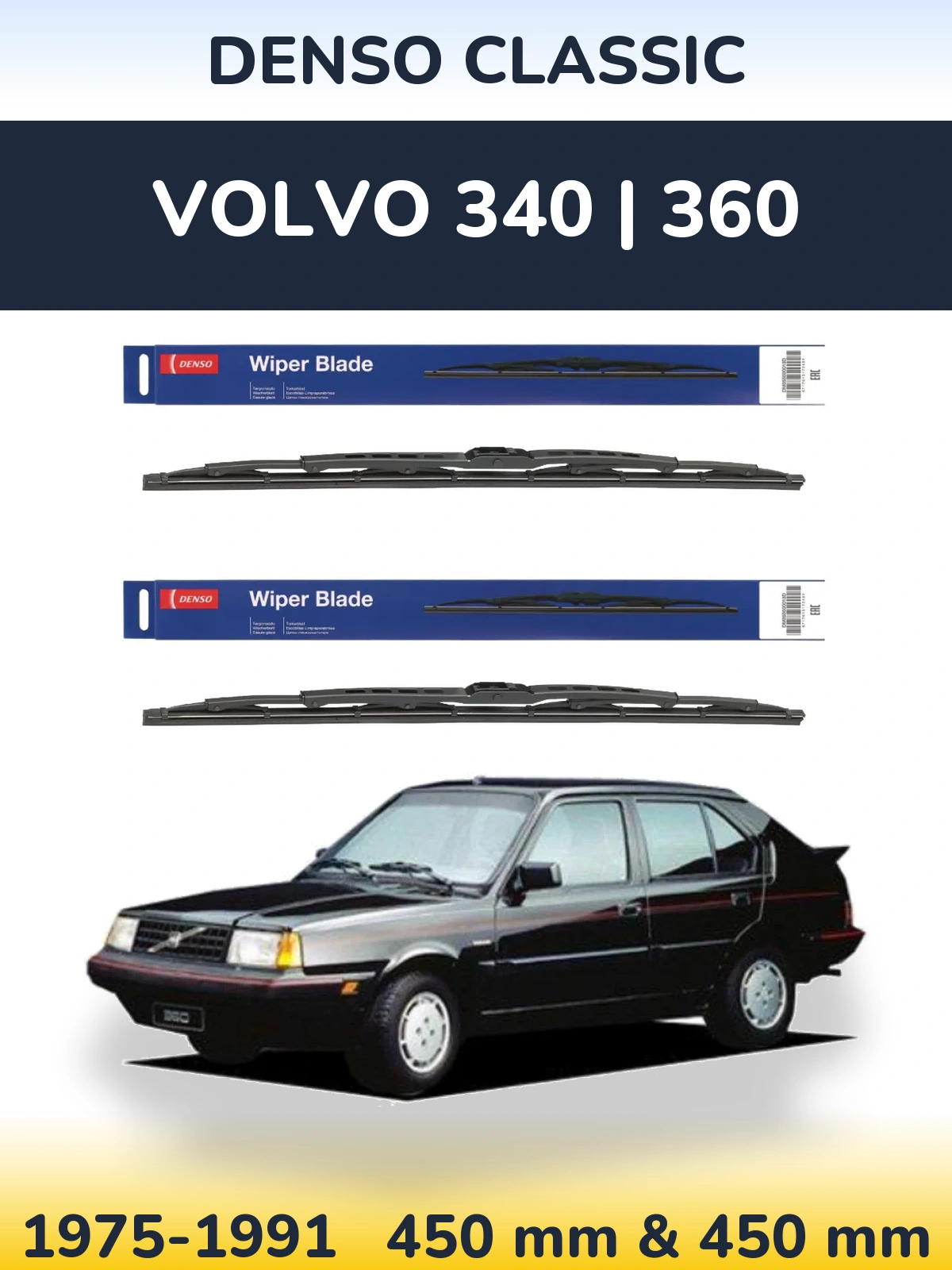 Torkarblad Denso Classic för Volvo 340 | 360