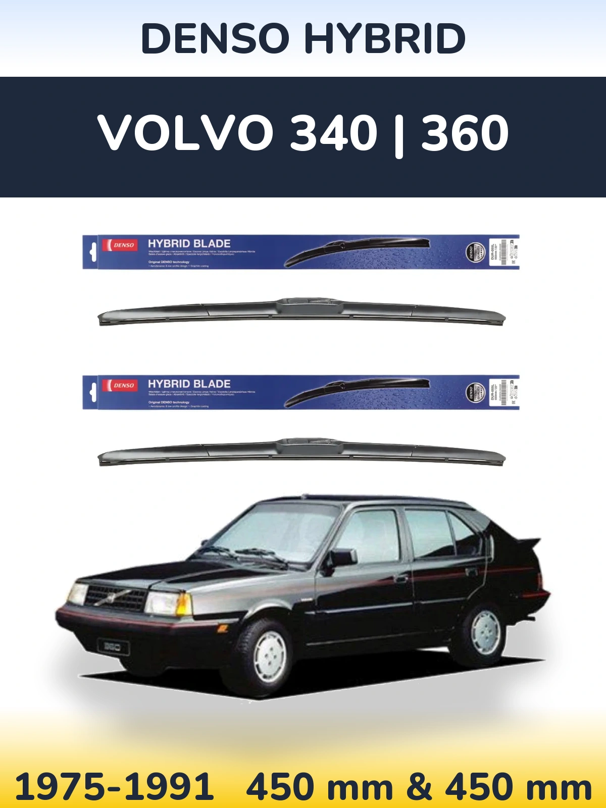 Torkarblad Denso Hybrid för Volvo 340 | 360