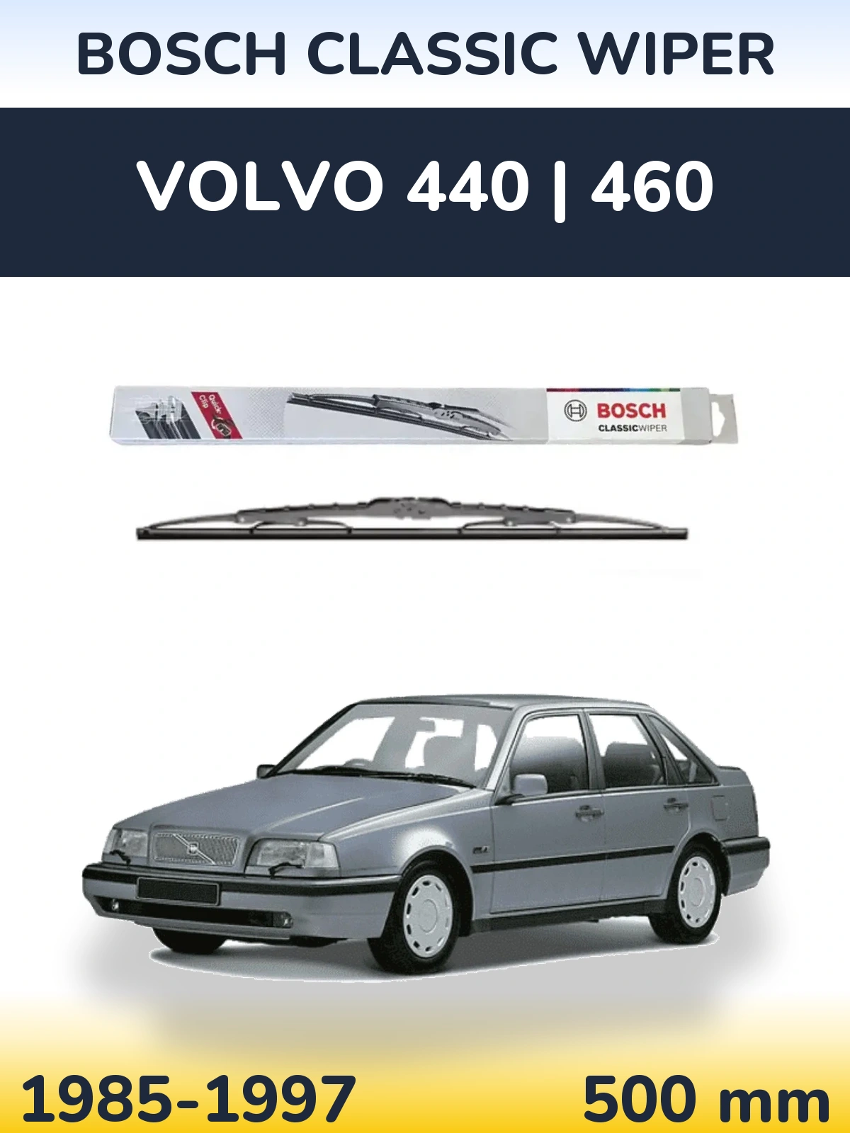 Torkarblad BOSCH Classic Wiper för Volvo 440 | 460