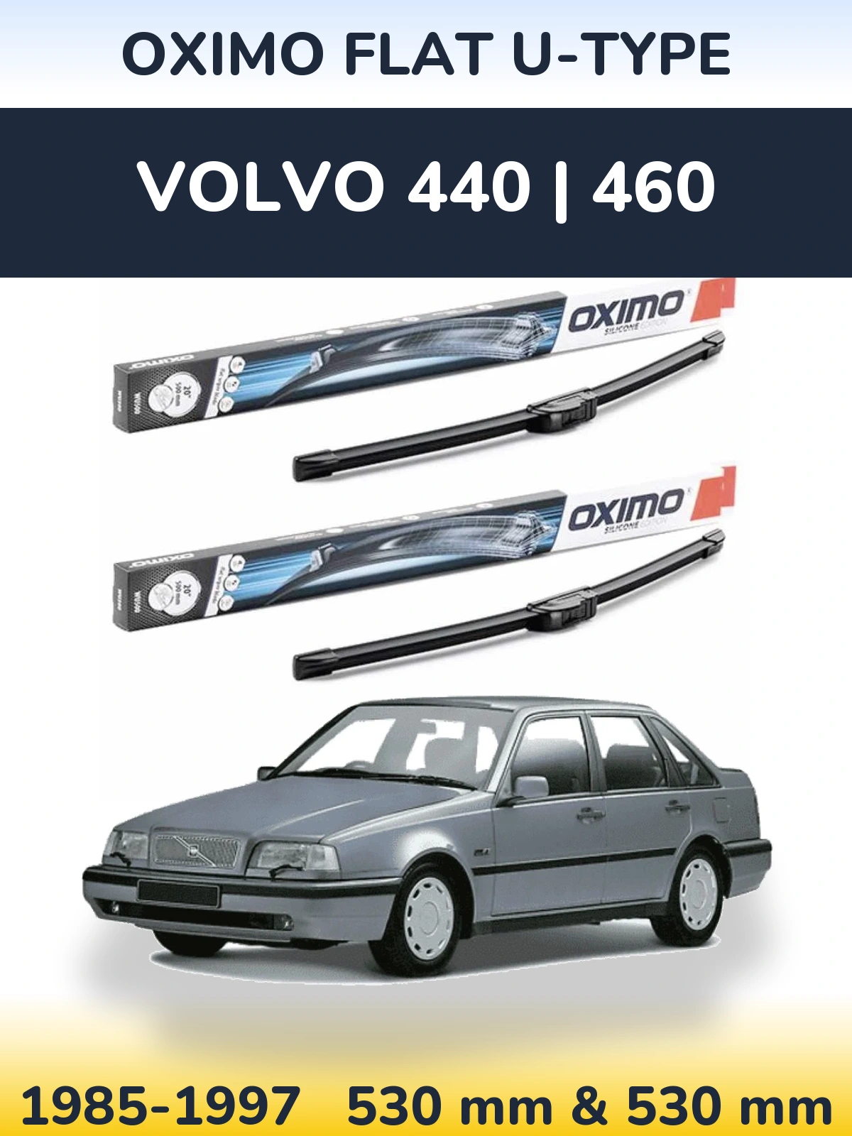 Torkarblad Oximo Flat U-type för Volvo 440 | 460