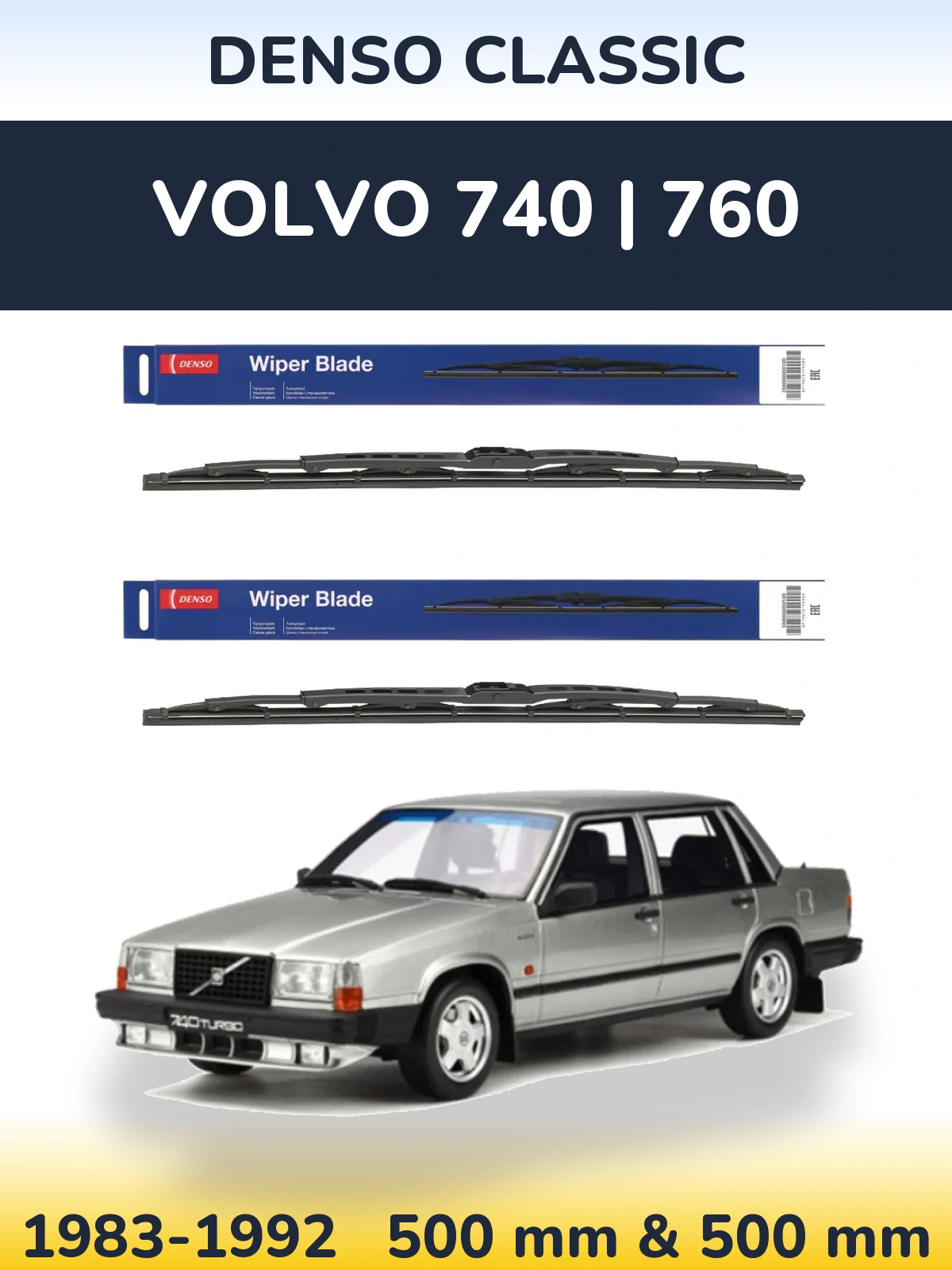 Torkarblad Denso Classic för Volvo 740 | 760