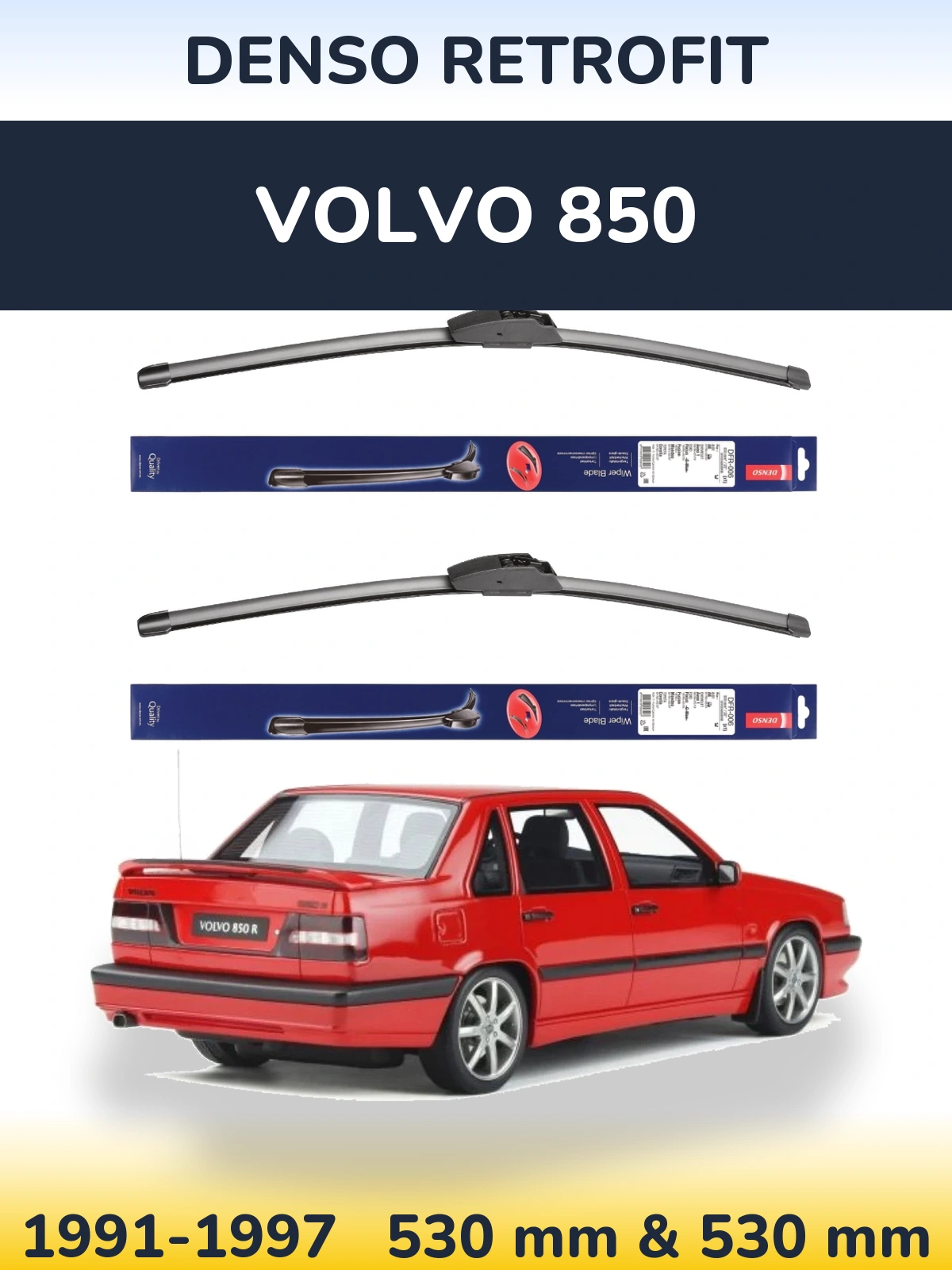 Torkarblad Denso Retrofit för Volvo 850
