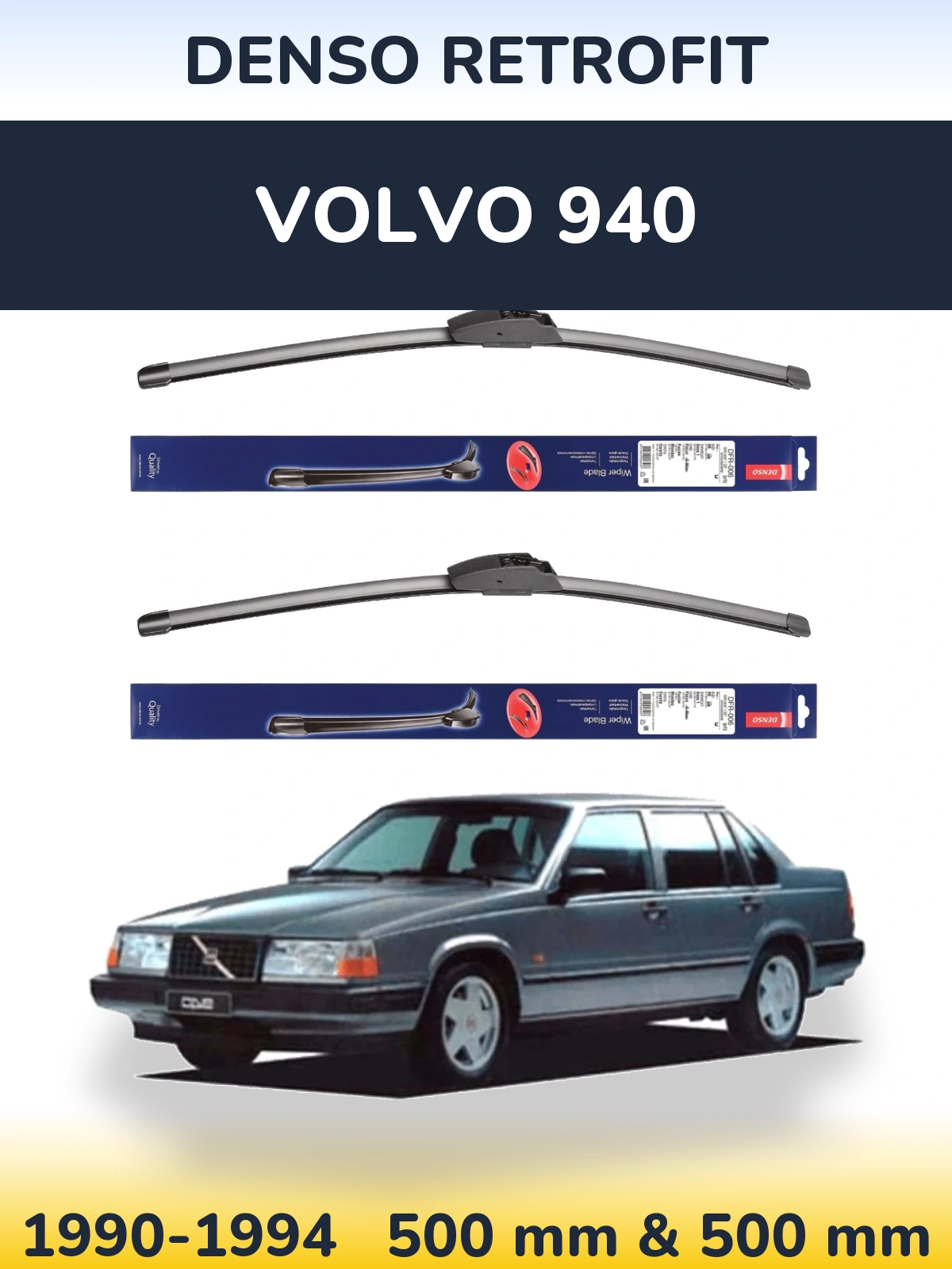 Torkarblad Denso Retrofit för Volvo 940