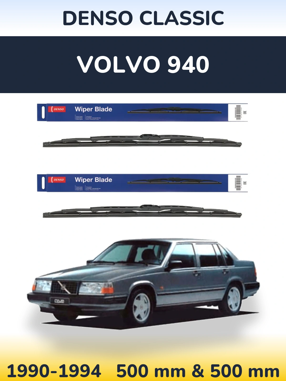 Torkarblad Denso Classic för Volvo 940