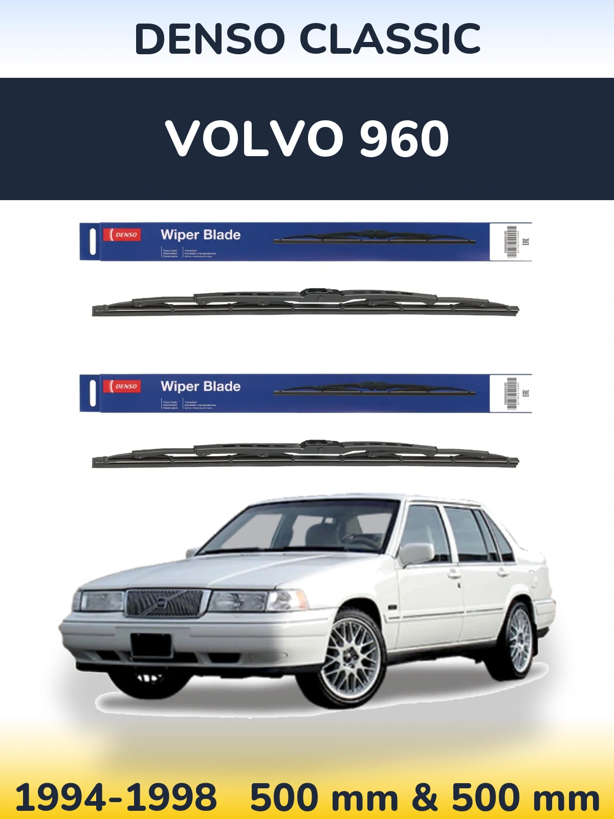 Torkarblad Denso Classic för Volvo 960