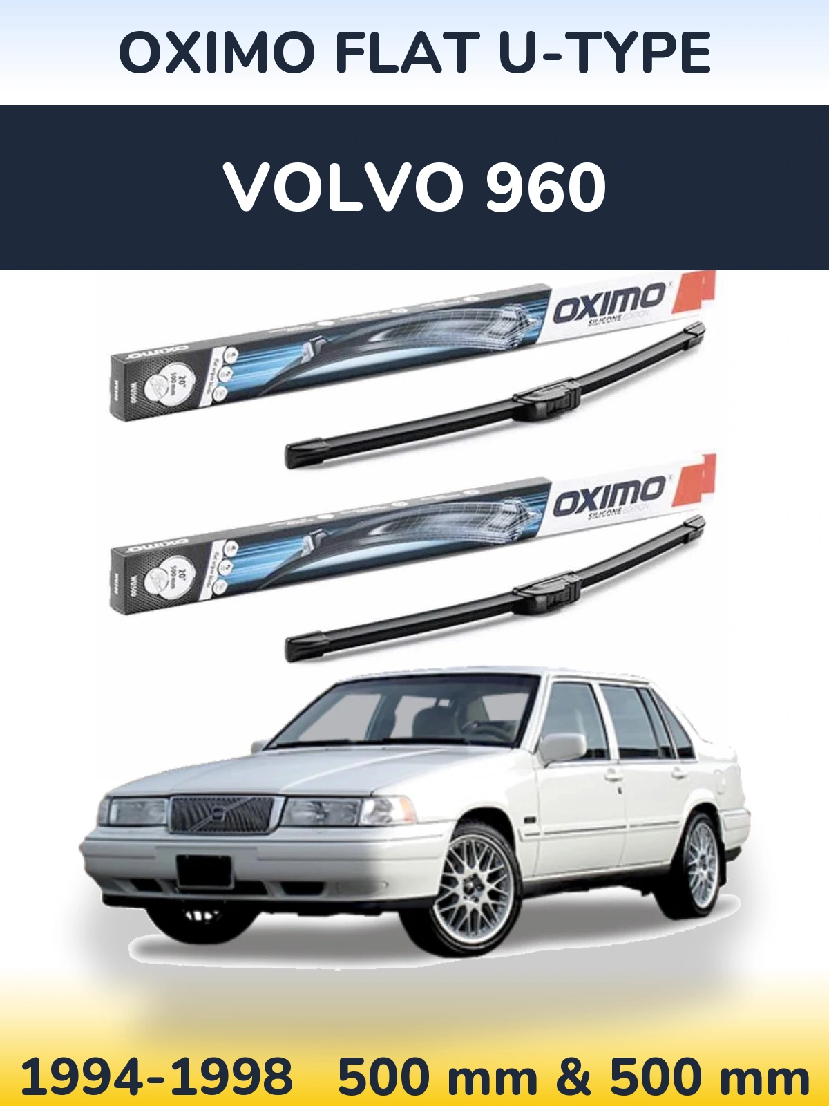 Torkarblad Oximo Flat U-type för Volvo 960