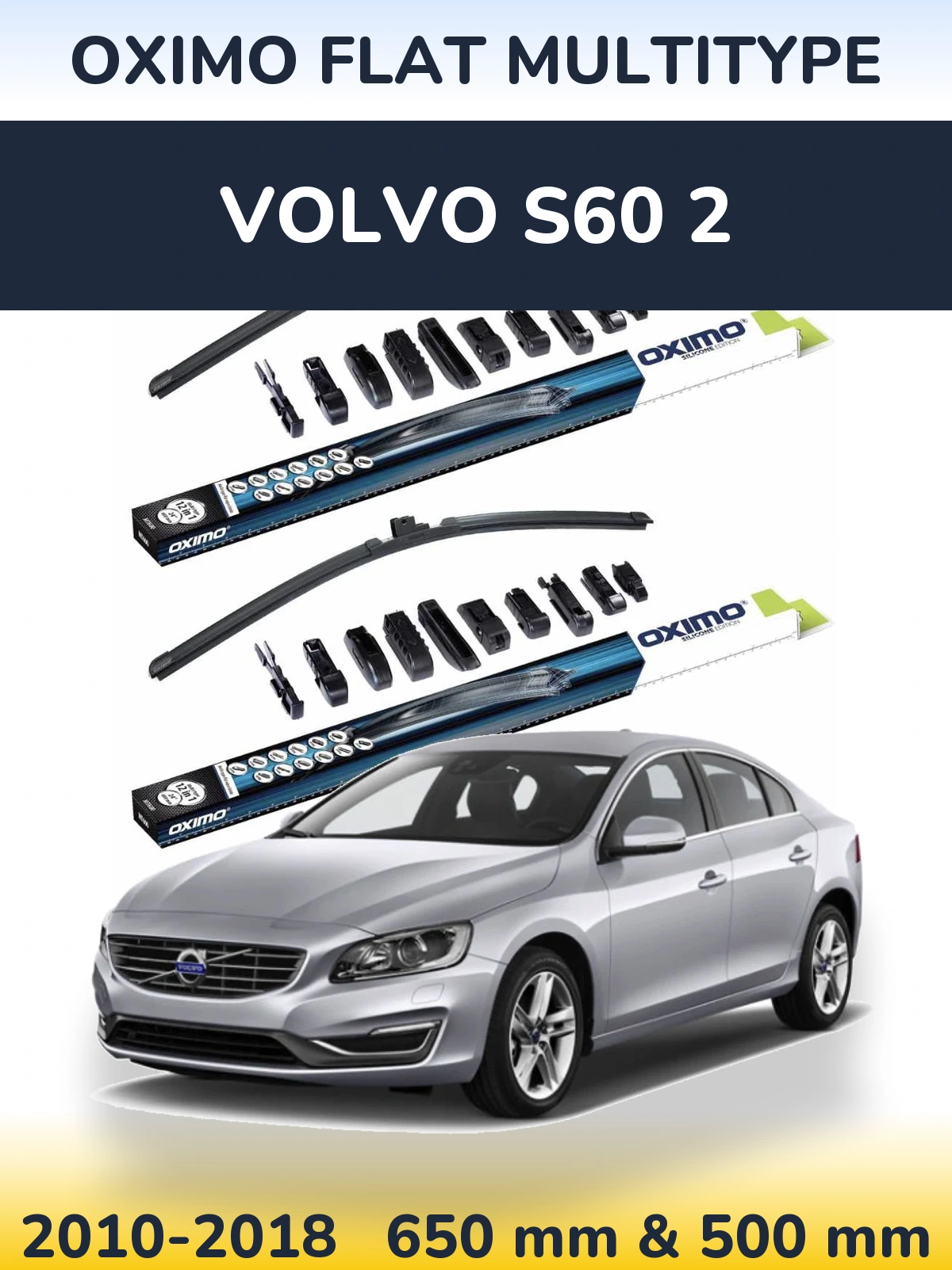 Torkarblad Oximo Flat MultiType för Volvo S60 2