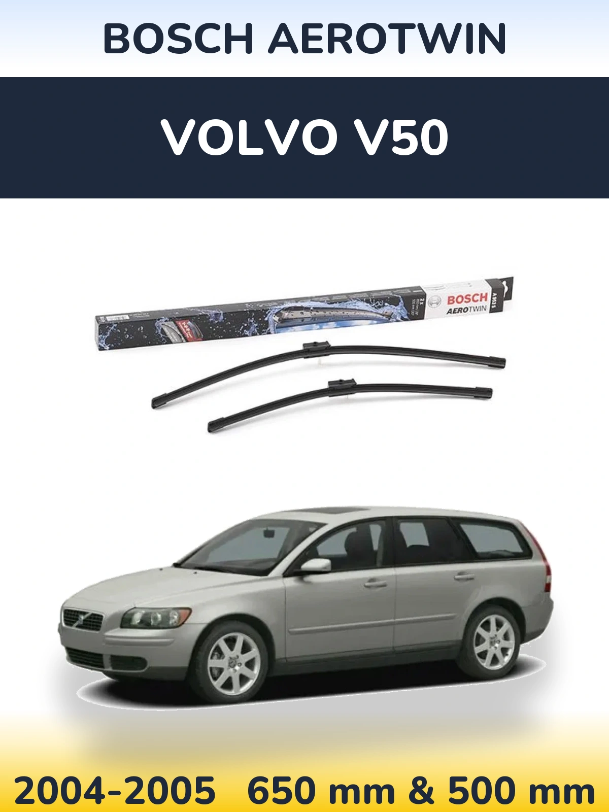 Torkarblad BOSCH AeroTwin för Volvo V50