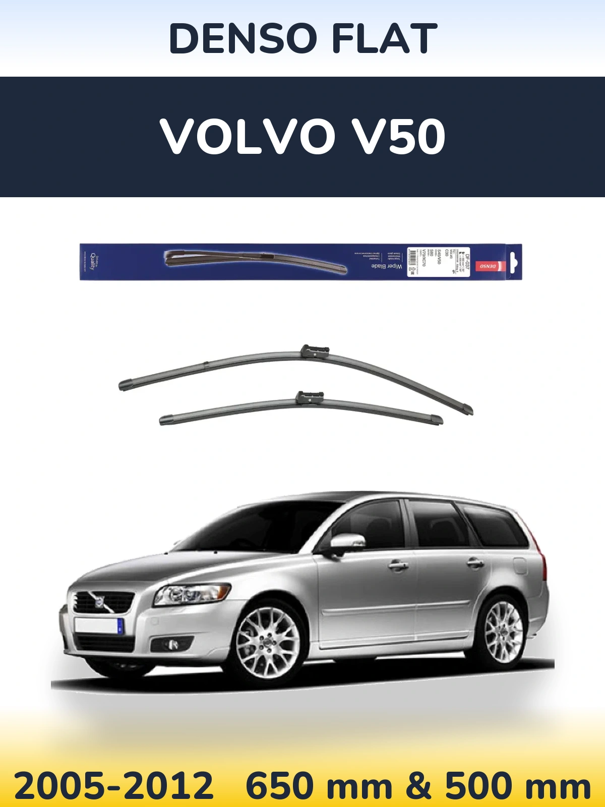 Torkarblad Denso Flat för Volvo V50