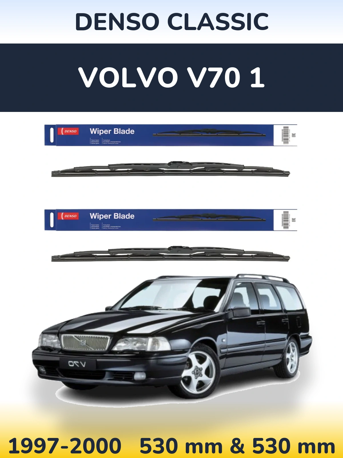 Torkarblad Denso Classic för Volvo V70 1