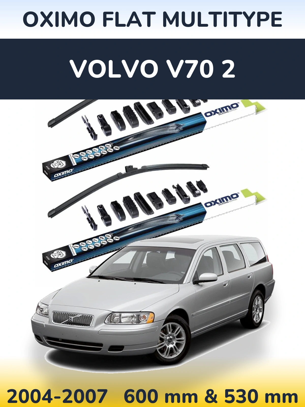 Torkarblad Oximo Flat MultiType för Volvo V70 2
