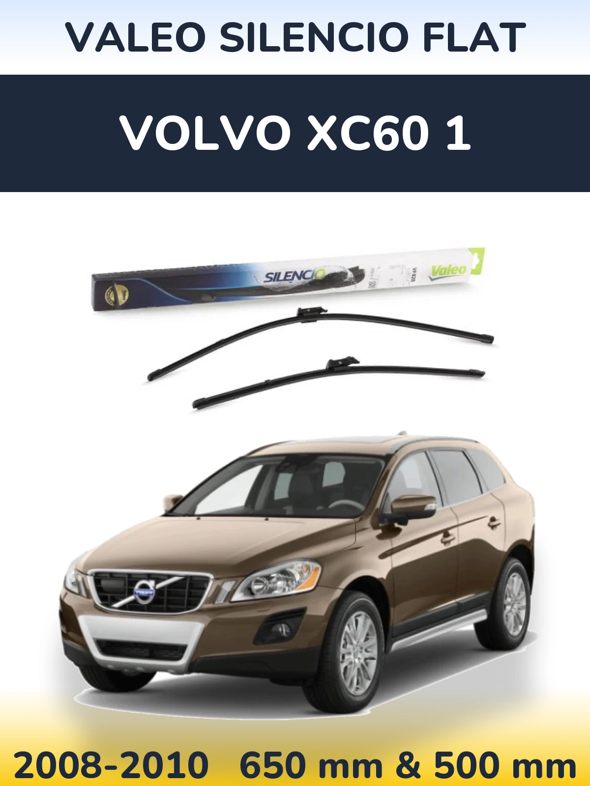 Torkarblad Valeo Silencio Flat för Volvo XC60 1