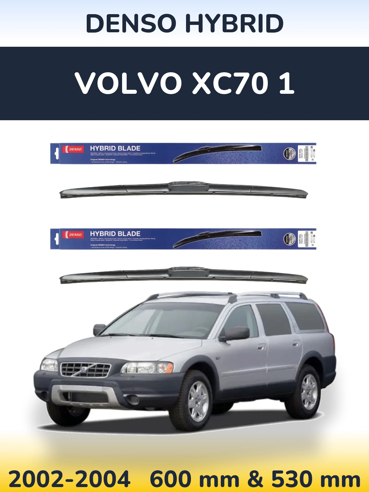 Torkarblad Denso Hybrid för Volvo XC70 1
