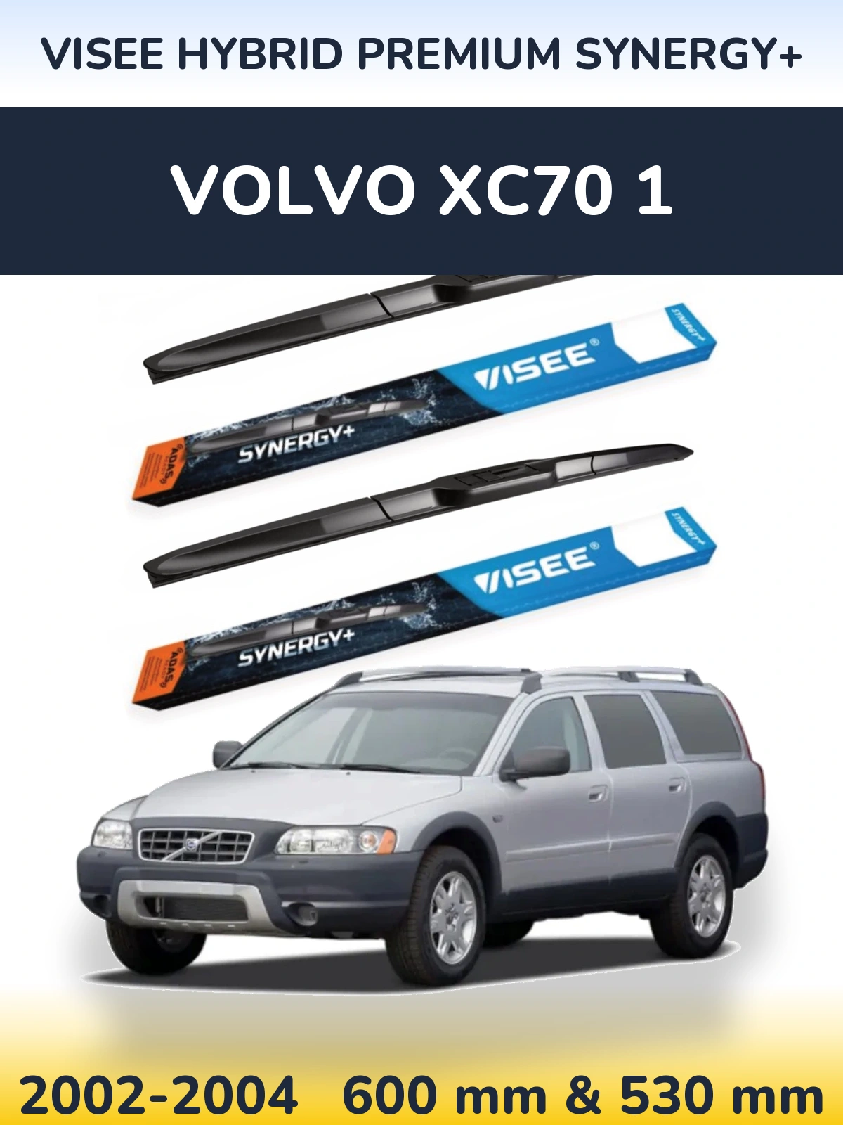 Torkarblad VISEE HYBRID PREMIUM SYNERGY+ för Volvo XC70 1