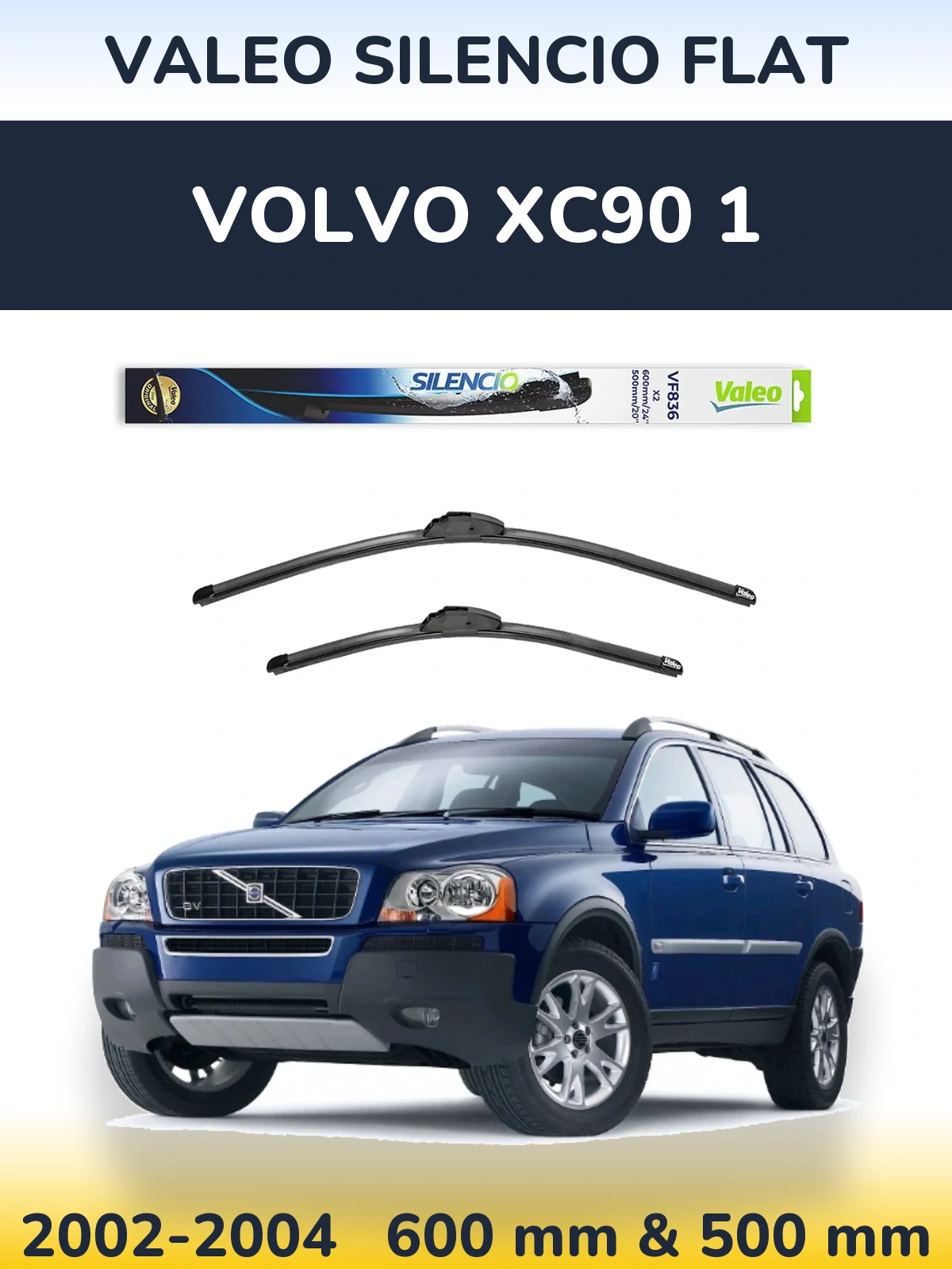 Torkarblad Valeo Silencio Flat för Volvo XC90 1
