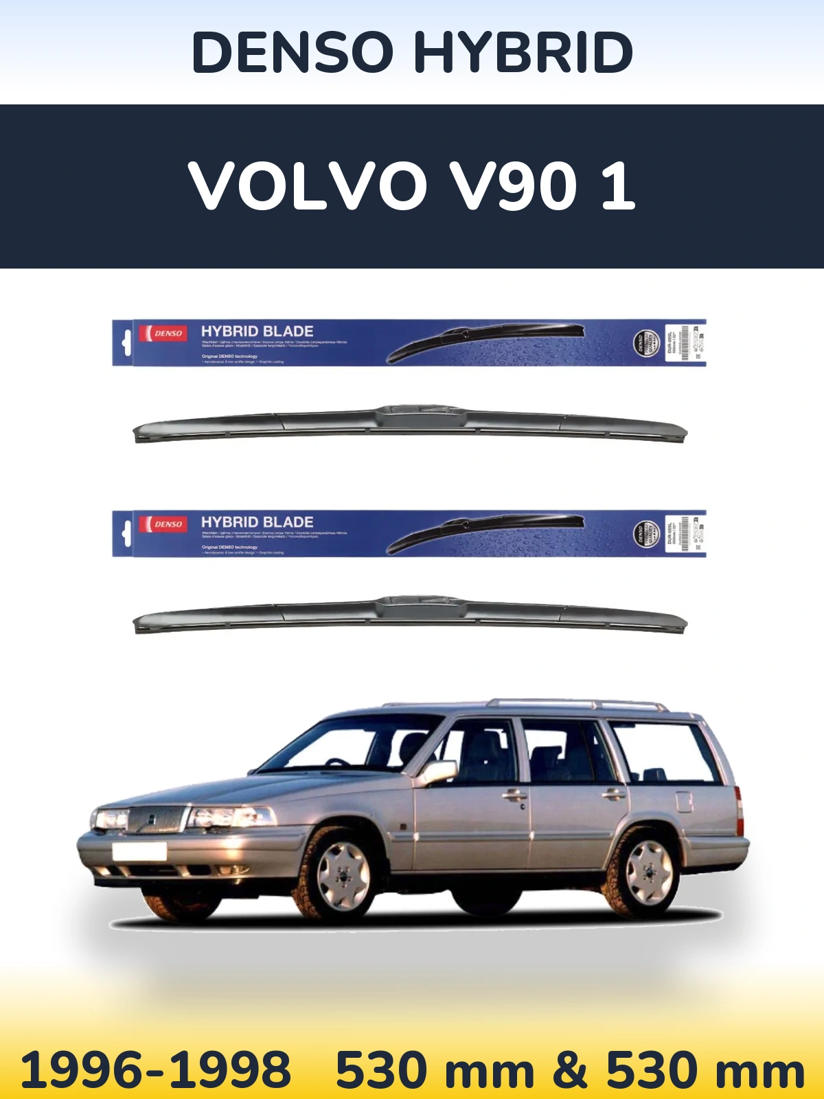 Torkarblad Denso Hybrid för Volvo V90 1