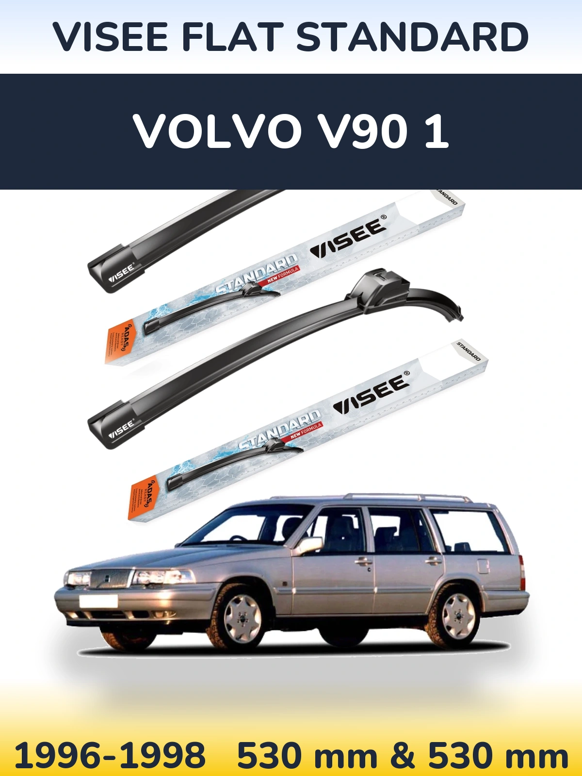 Torkarblad VISEE FLAT STANDARD för Volvo V90 1