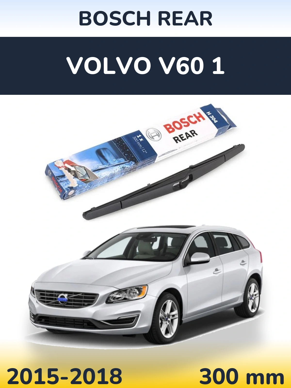 Torkarblad BOSCH Rear för Volvo V60 1