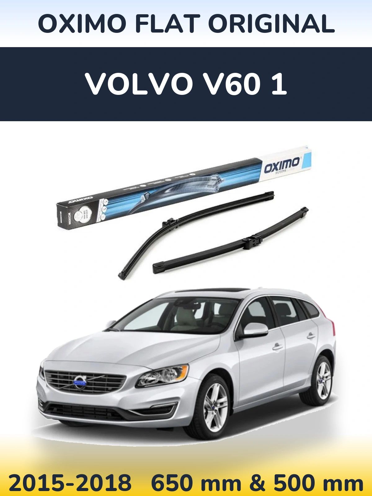 Torkarblad Oximo Flat Original för Volvo V60 1