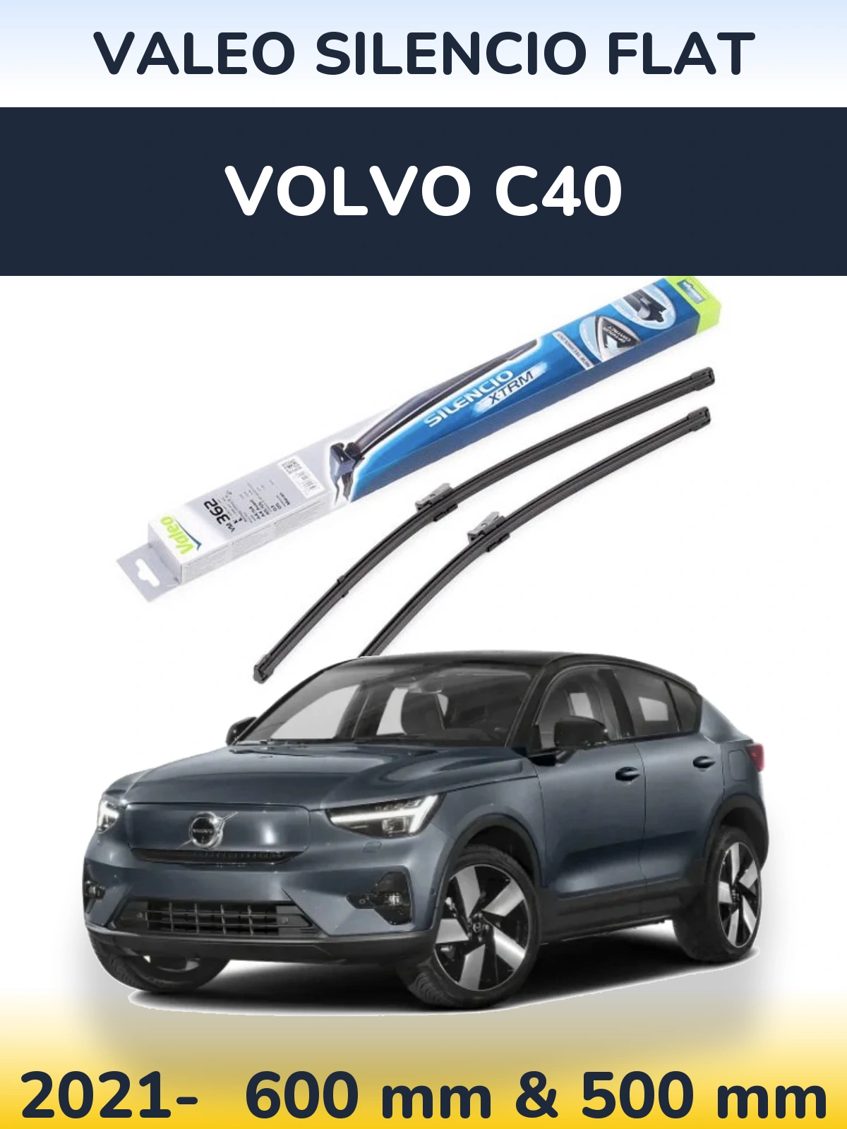 Torkarblad Valeo Silencio Flat för Volvo C40