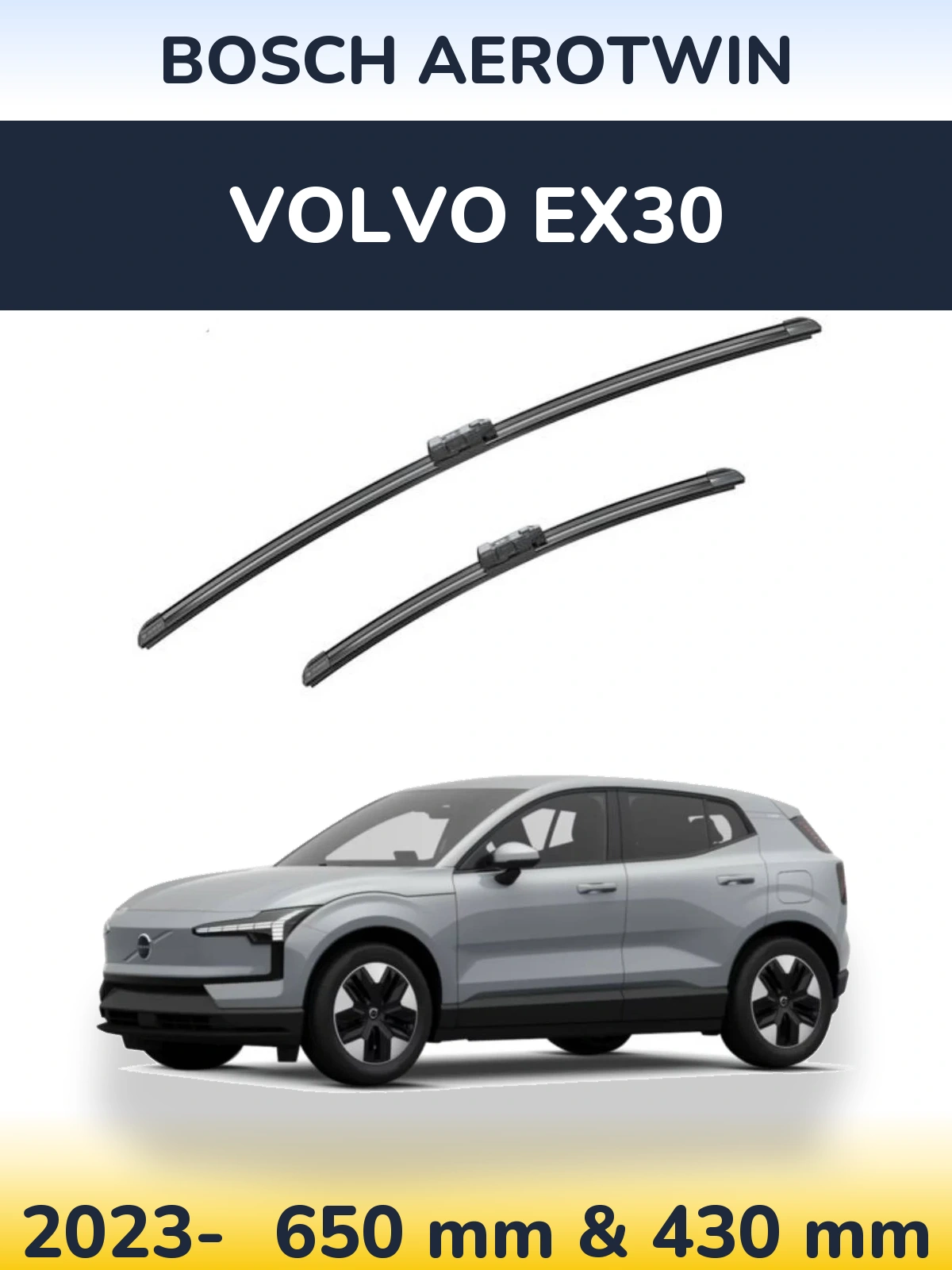 Torkarblad BOSCH AeroTwin för Volvo EX30