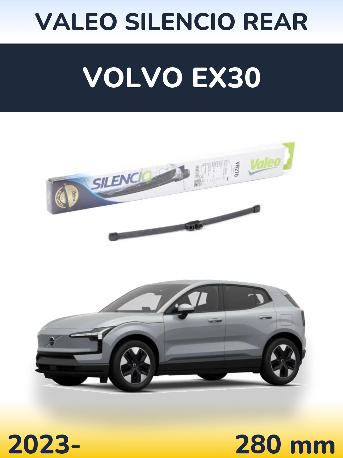 Torkarblad Valeo Silencio Rear för Volvo EX30