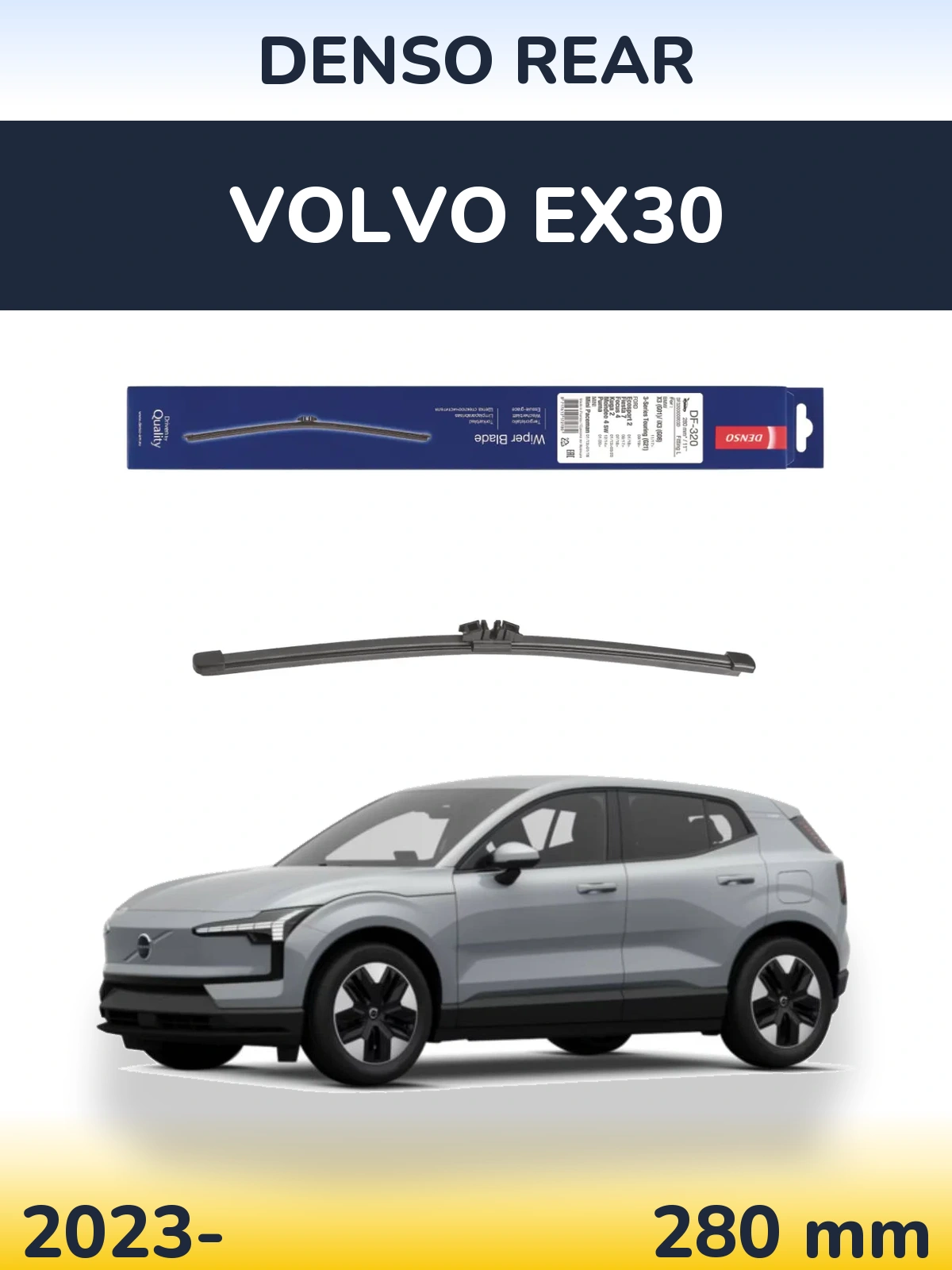 Torkarblad Denso Rear för Volvo EX30