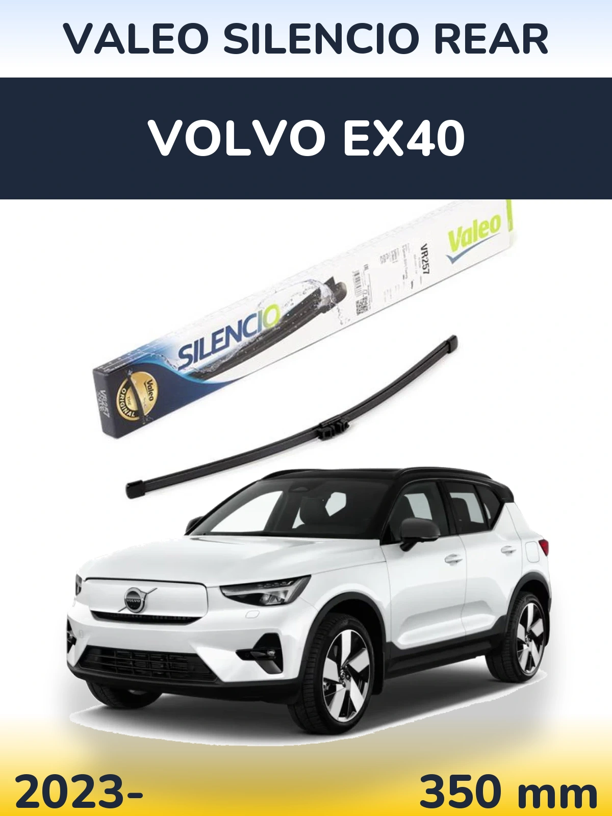 Torkarblad Valeo Silencio Rear för Volvo EX40