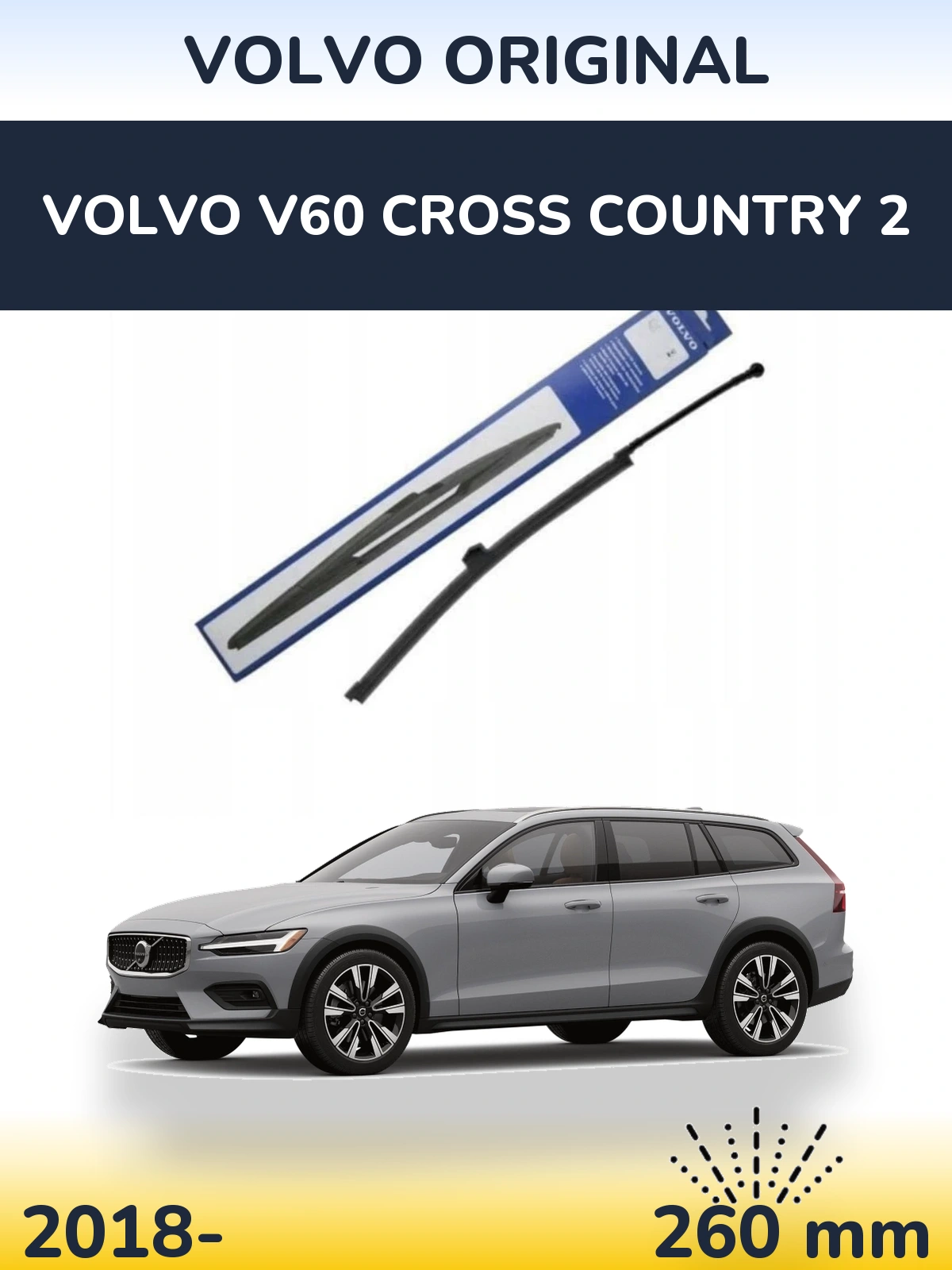 Torkarblad Volvo OEM Volvo Original för Volvo V60 Cross Country 2