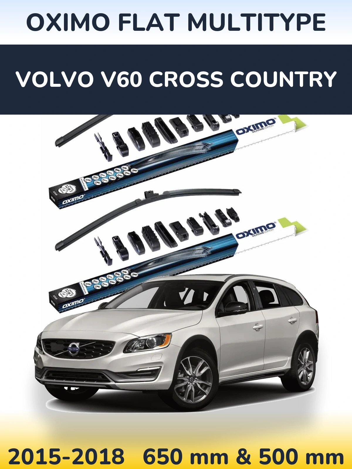 Torkarblad Oximo Flat MultiType för Volvo V60 Cross Country