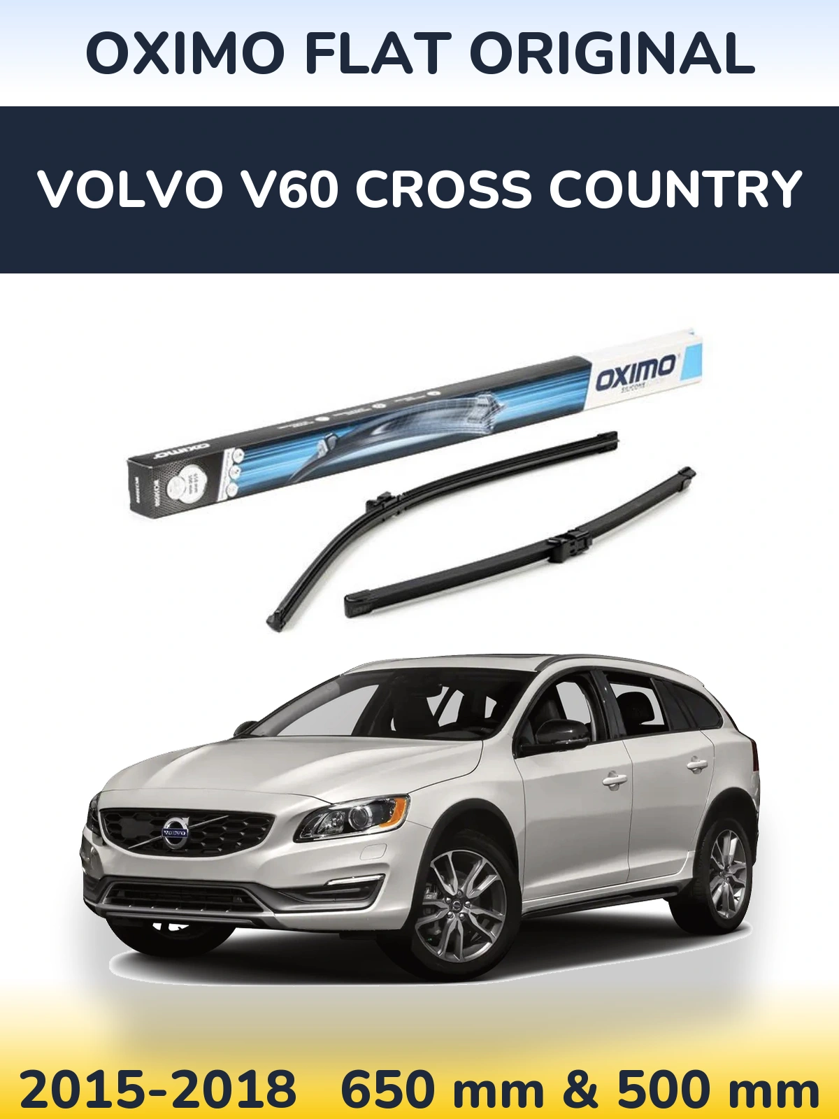 Torkarblad Oximo Flat Original för Volvo V60 Cross Country