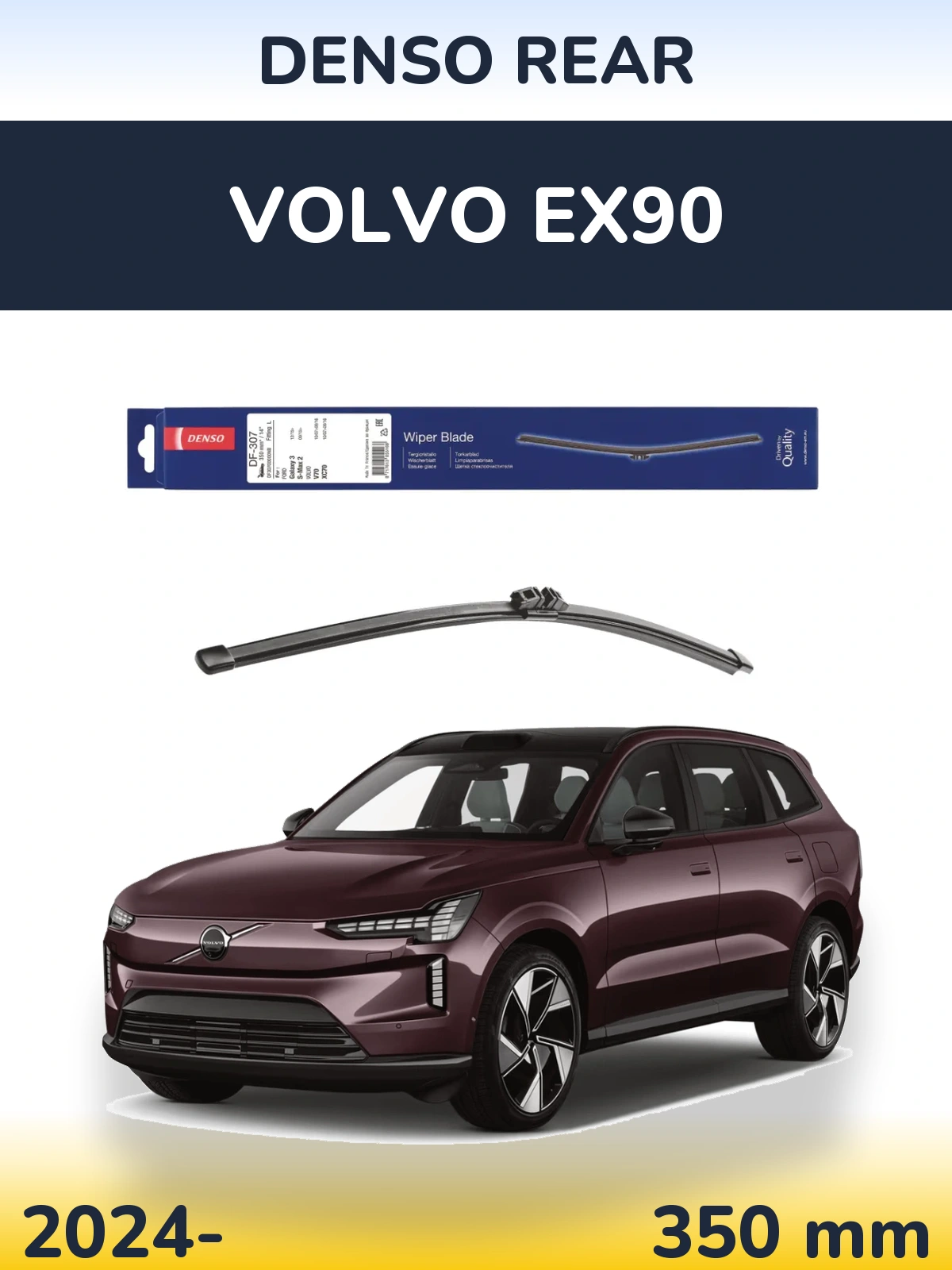 Torkarblad Denso Rear för Volvo EX90