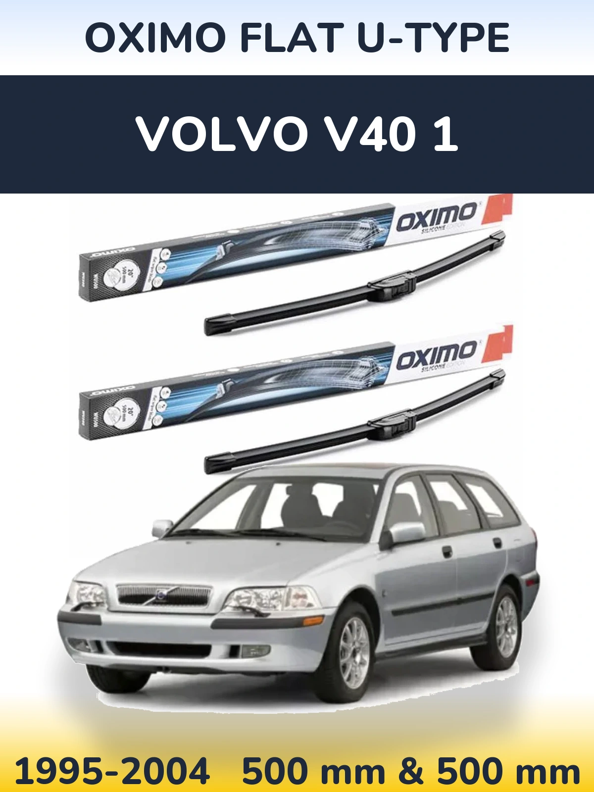 Torkarblad Oximo Flat U-type för Volvo V40 1
