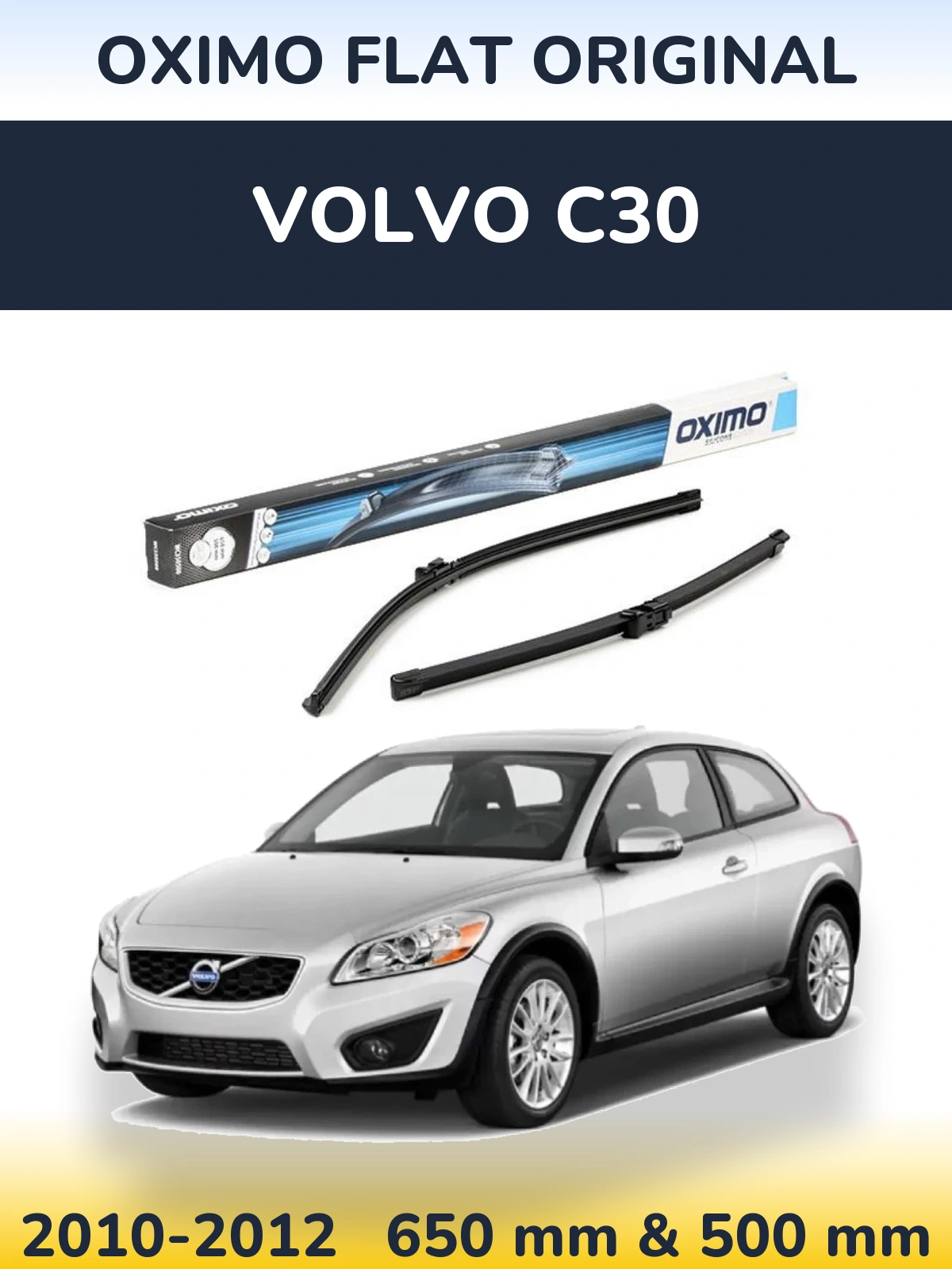 Torkarblad Oximo Flat Original för Volvo C30