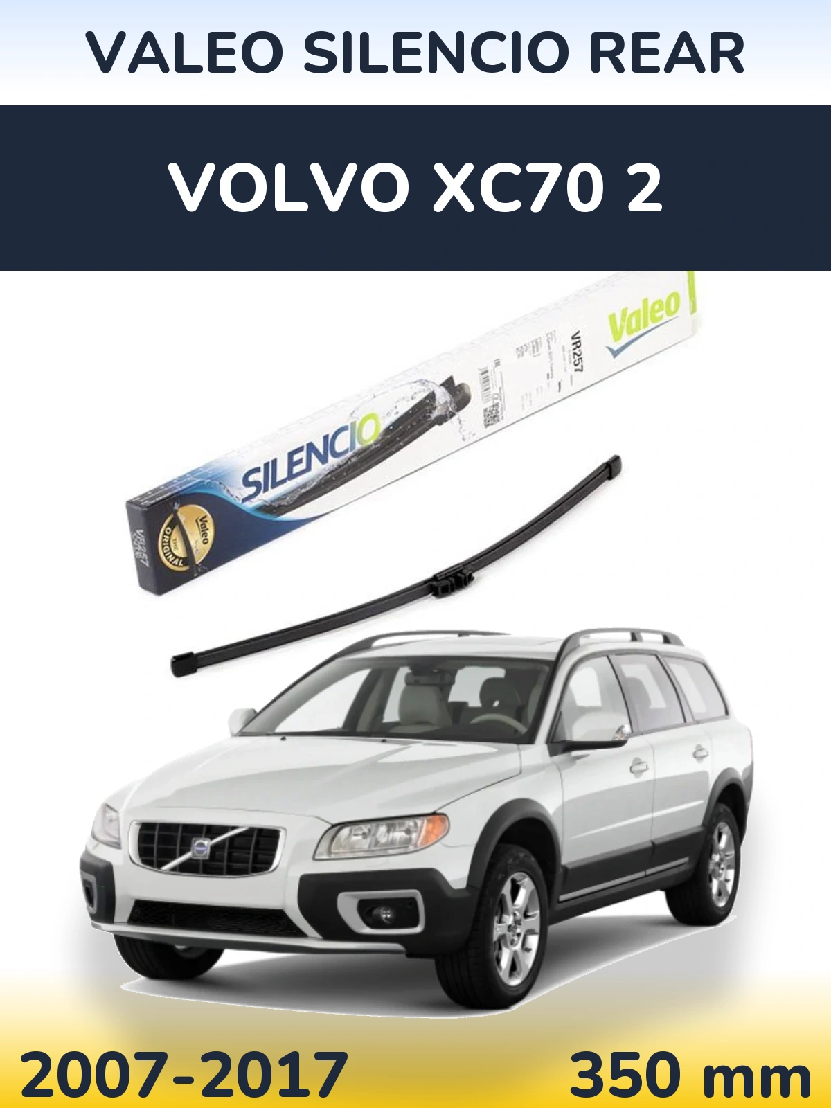 Torkarblad Valeo Silencio Rear för Volvo XC70 2