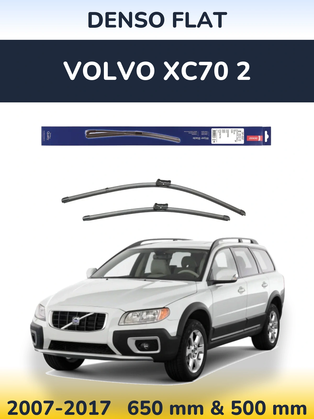 Torkarblad Denso Flat för Volvo XC70 2