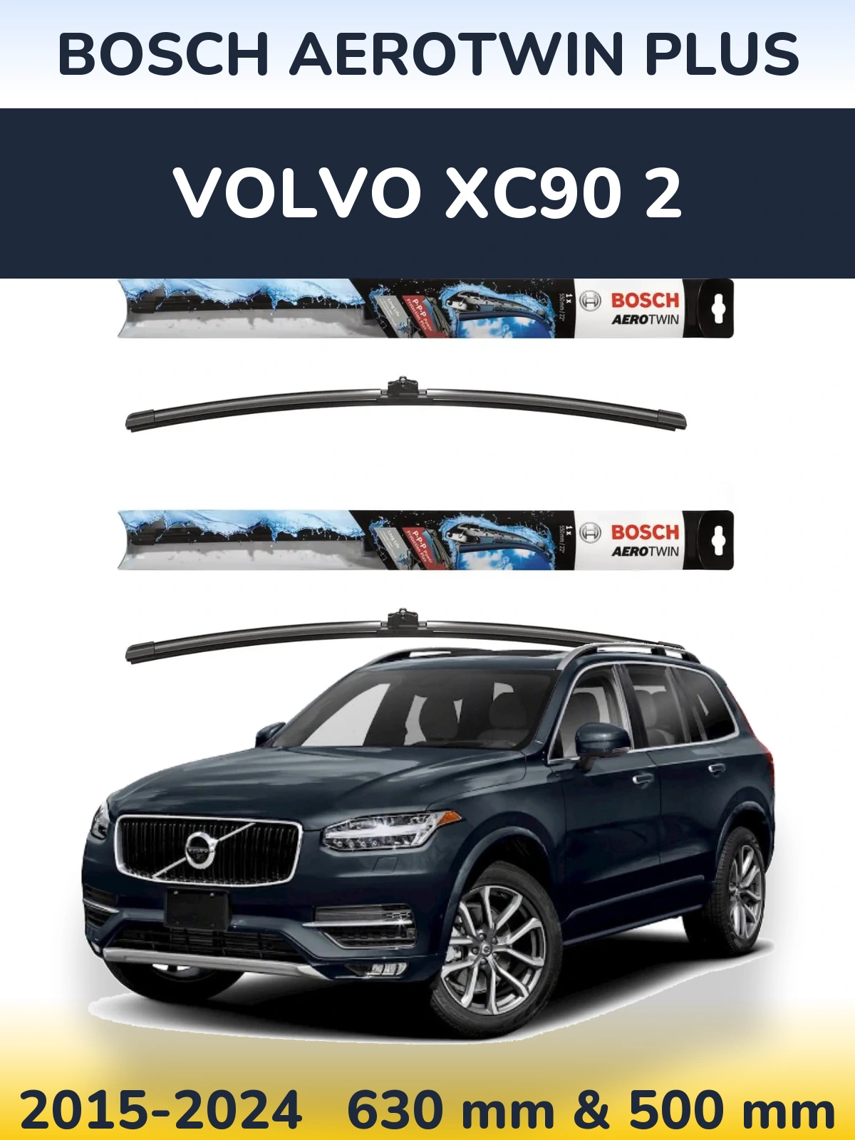 Torkarblad BOSCH AeroTwin Plus för Volvo XC90 2