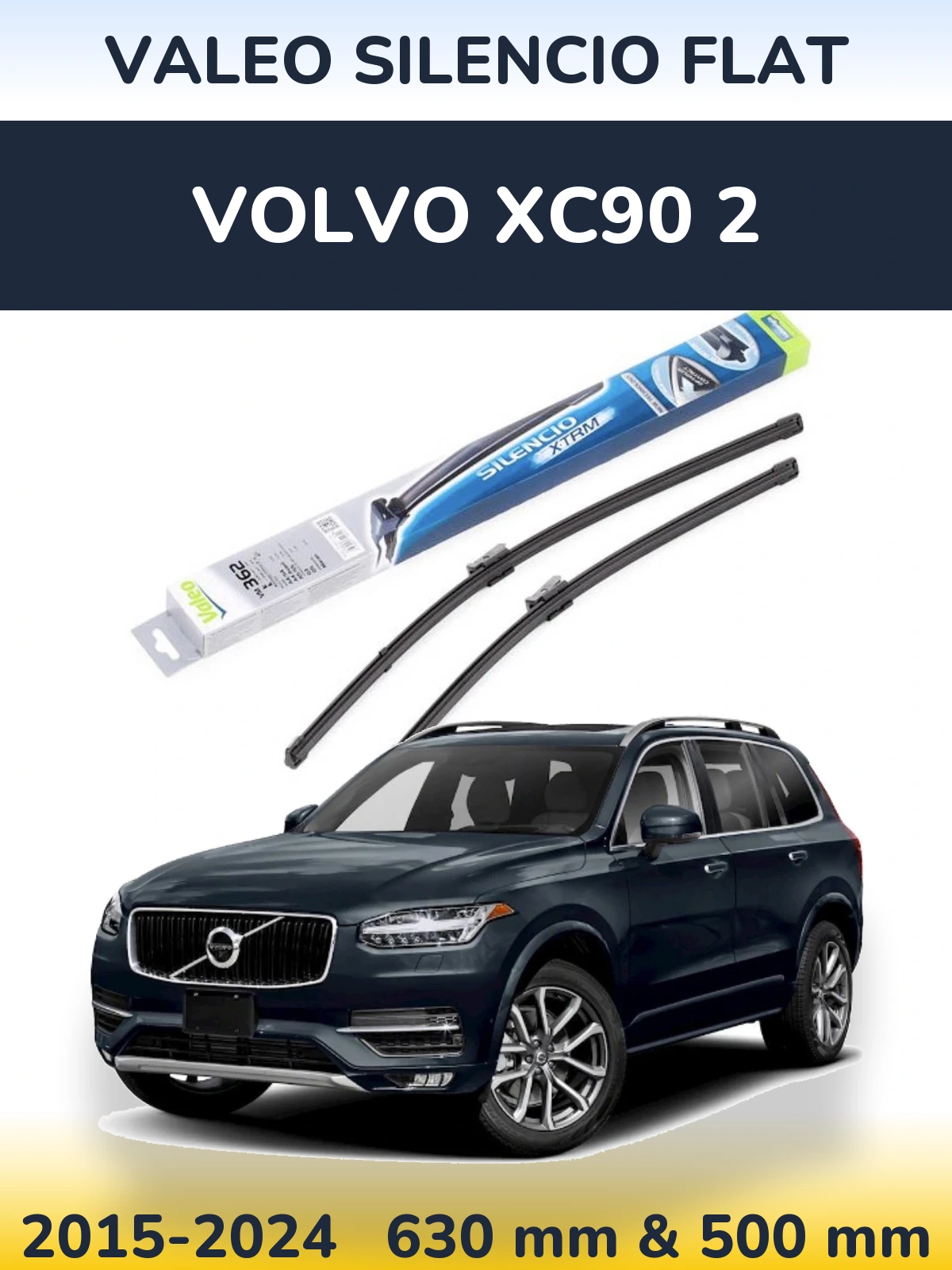 Torkarblad Valeo Silencio Flat för Volvo XC90 2