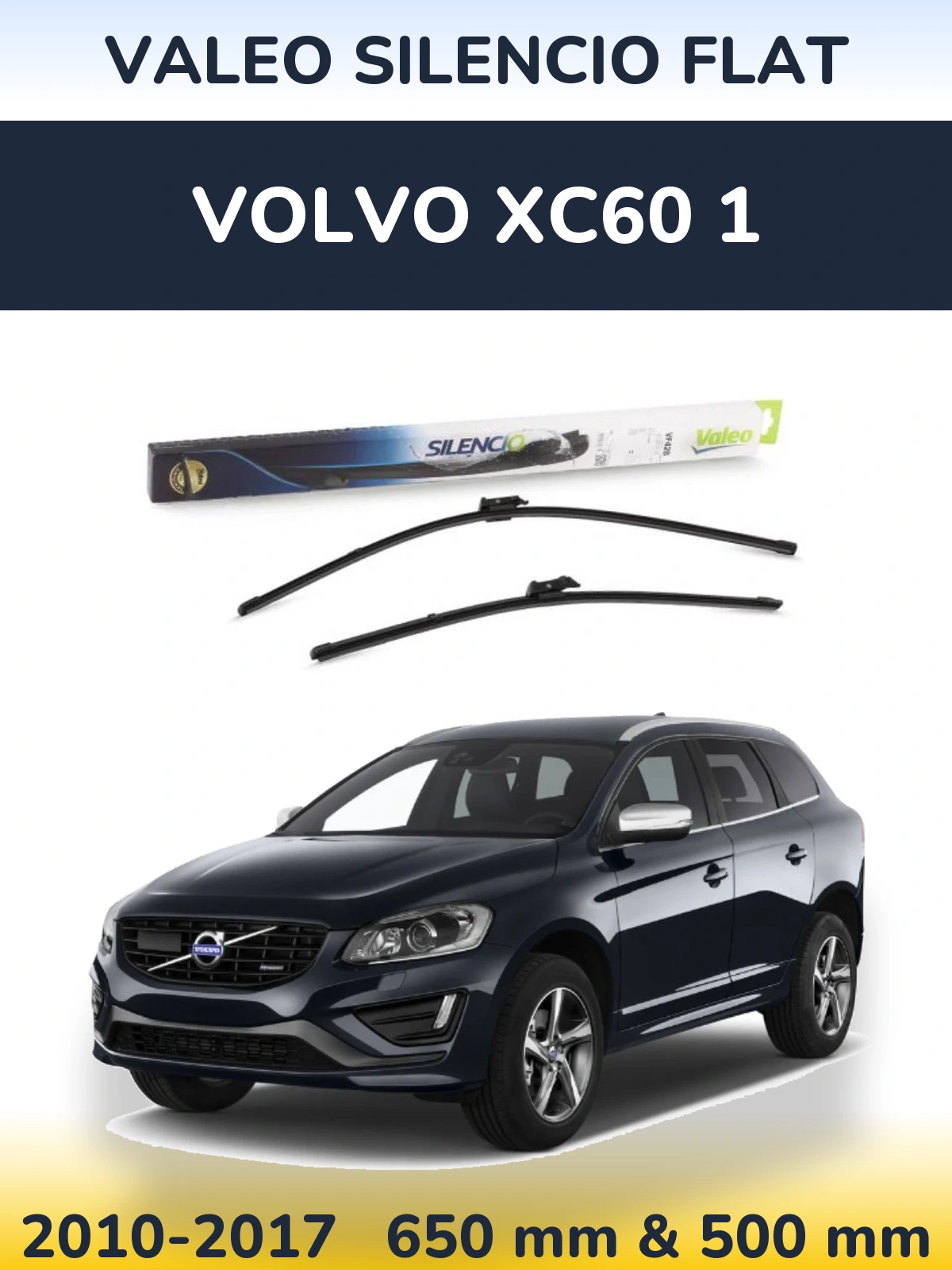 Torkarblad Valeo Silencio Flat för Volvo XC60 1