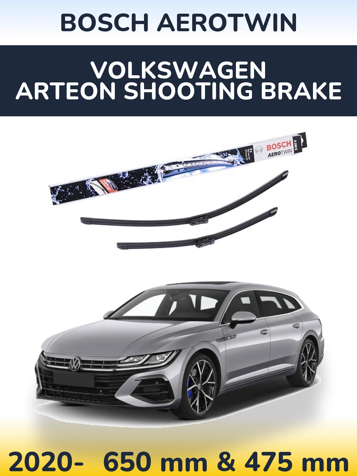 Torkarblad BOSCH AeroTwin för Volkswagen Arteon Shooting Brake