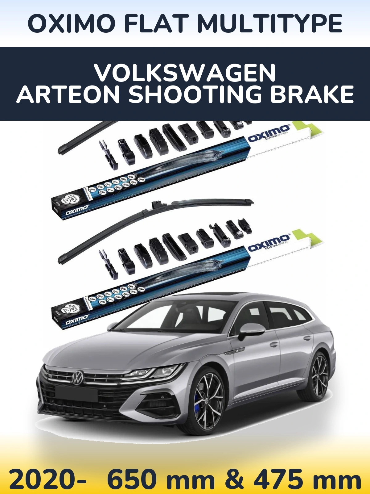 Torkarblad Oximo Flat MultiType för Volkswagen Arteon Shooting Brake