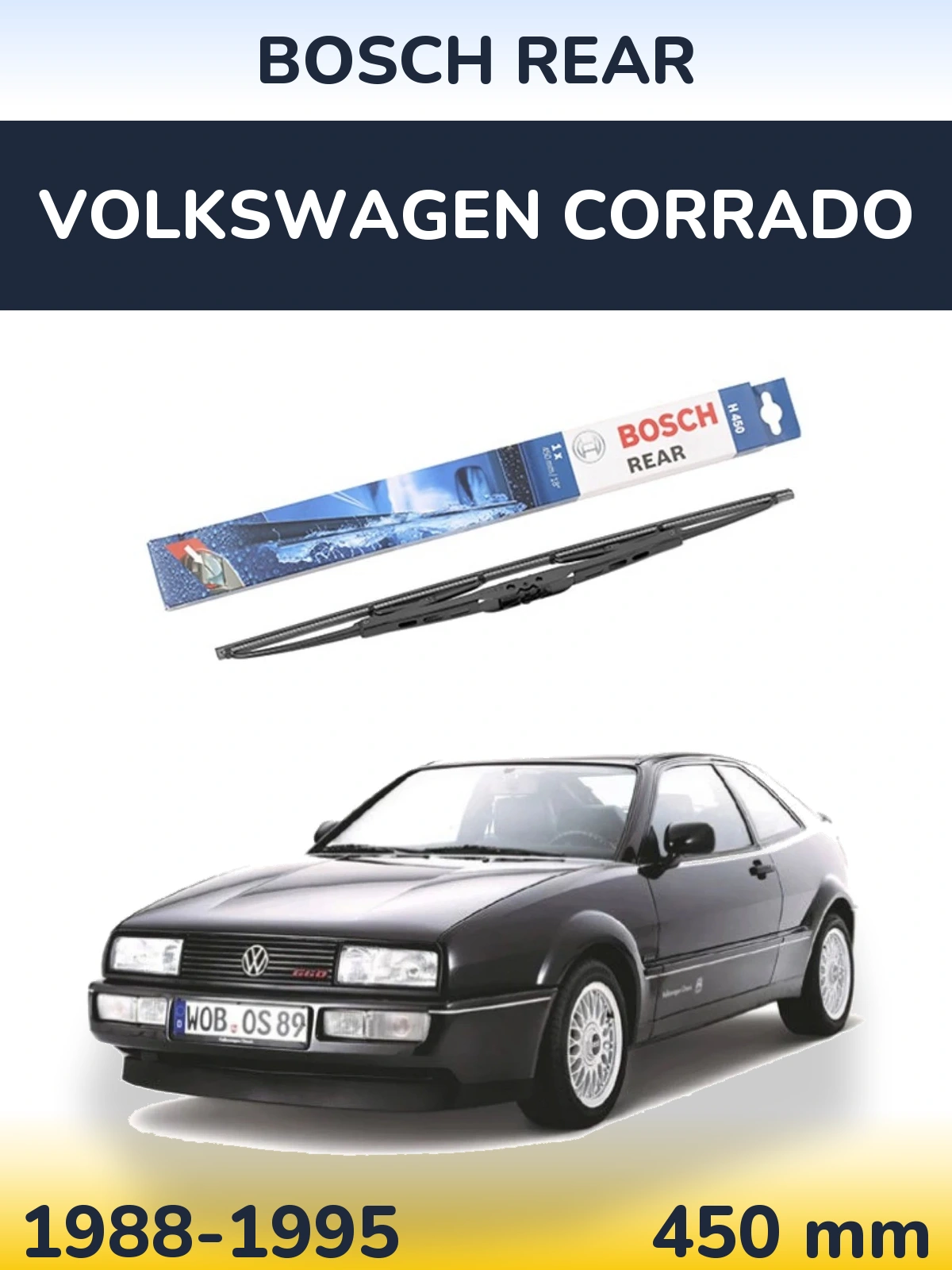 Torkarblad BOSCH Rear för Volkswagen Corrado