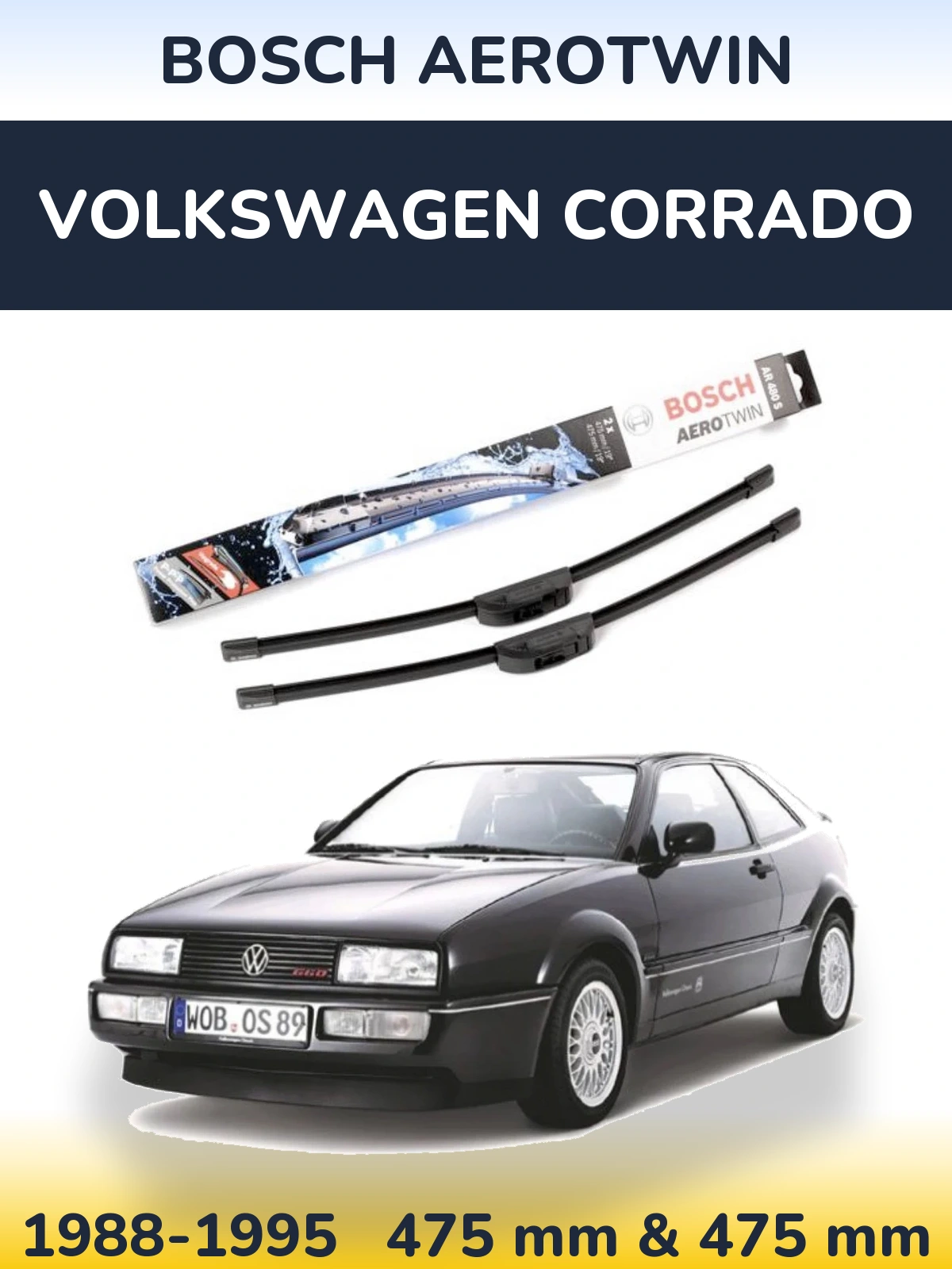 Torkarblad BOSCH AeroTwin för Volkswagen Corrado